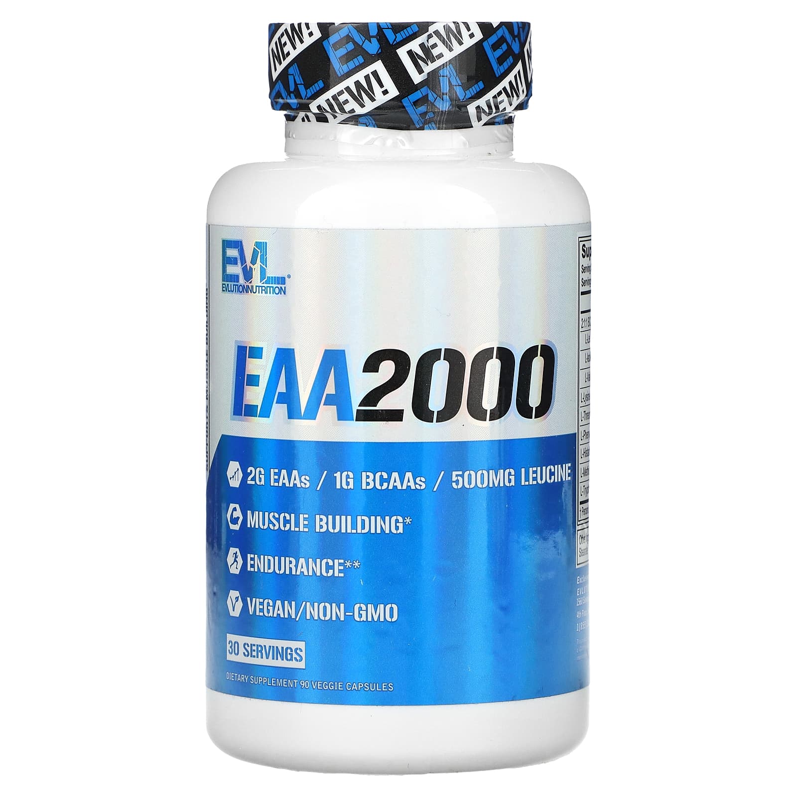 EVLution Nutrition EAA2000 90 Veggie Capsules 2090₽