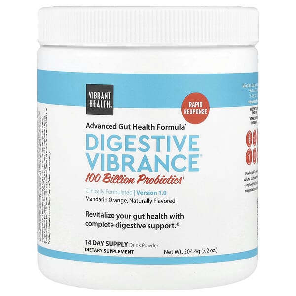 Vibrant Health, Digestive Vibrance, Version 1.0, Mandarin Orange, 7.2 oz (204.4 g)
