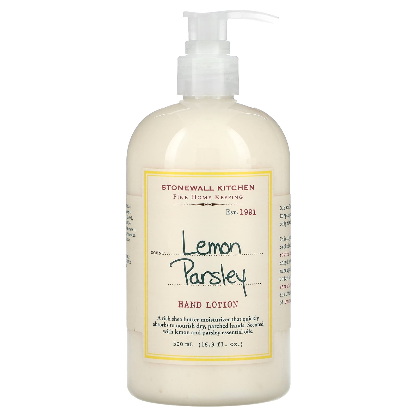 Stonewall Kitchen, лосьон для рук, с лимоном и петрушкой, 500 мл (16,9 жидк. унции)