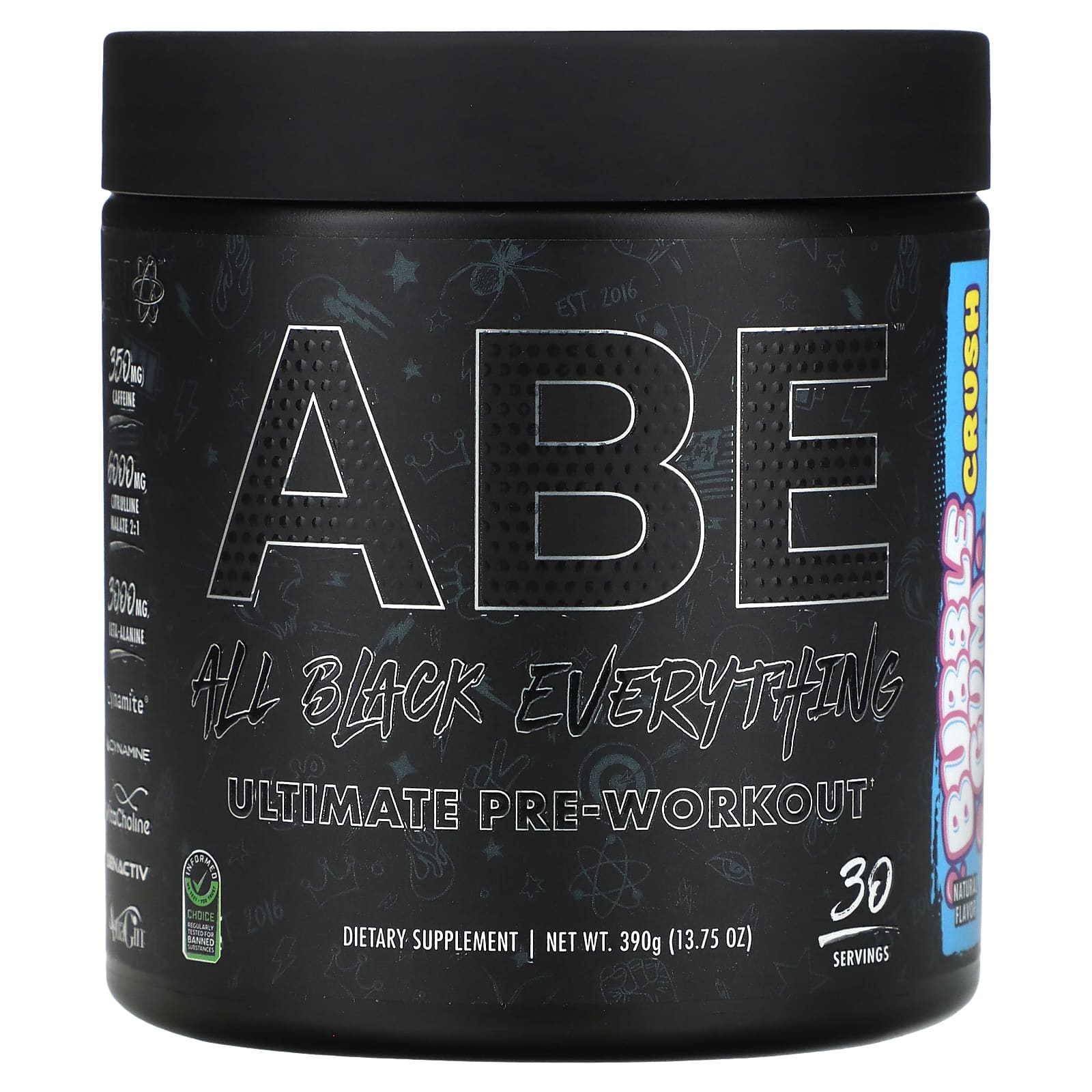 ABE Ultimate Pre-Workout предтренировочный комплекс жевательная жевательная резинка 390 г 1375 унции 8590₽