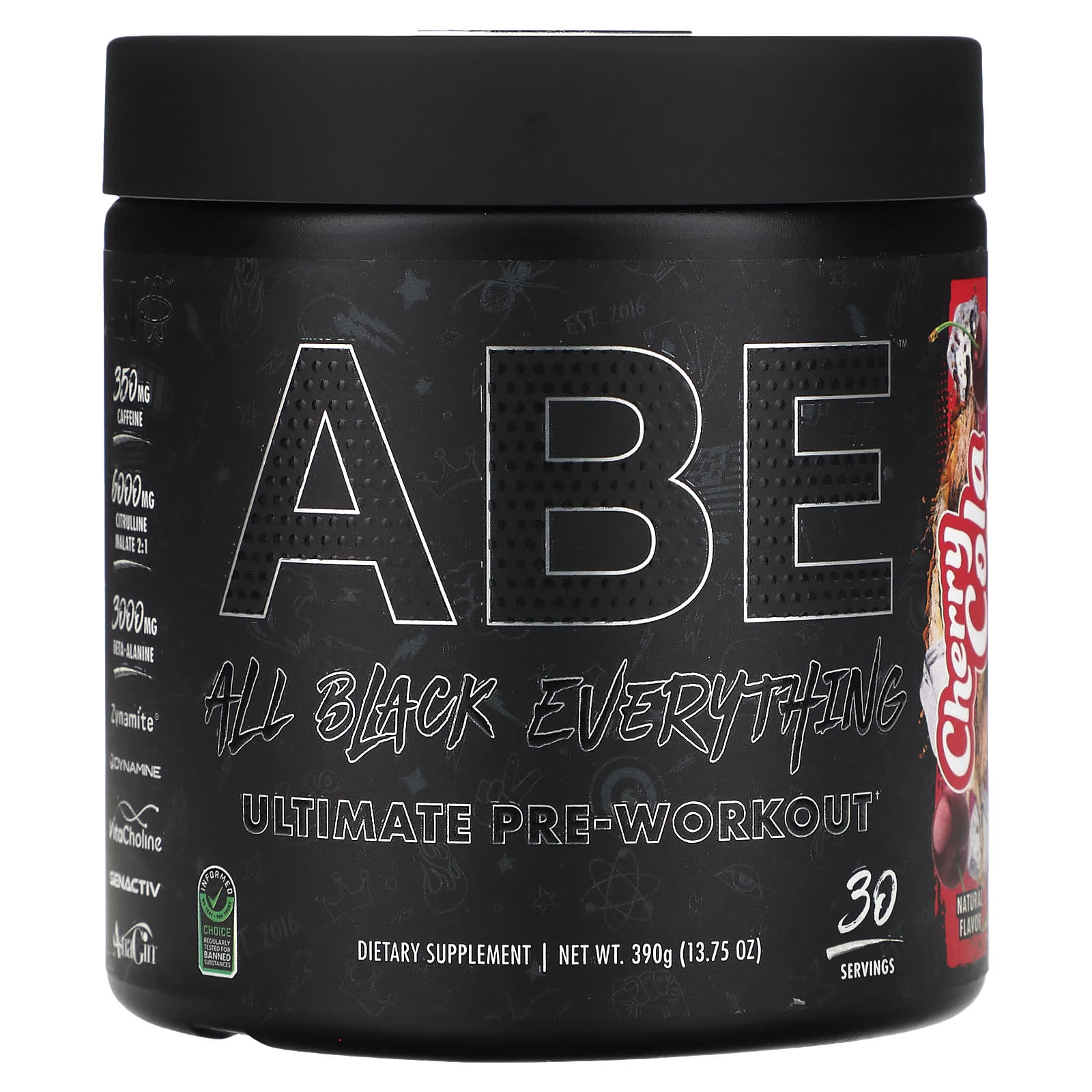 ABE Ultimate Pre-Workout предтренировочный комплекс с вишневой колой 390 г 1375 унции 8590₽