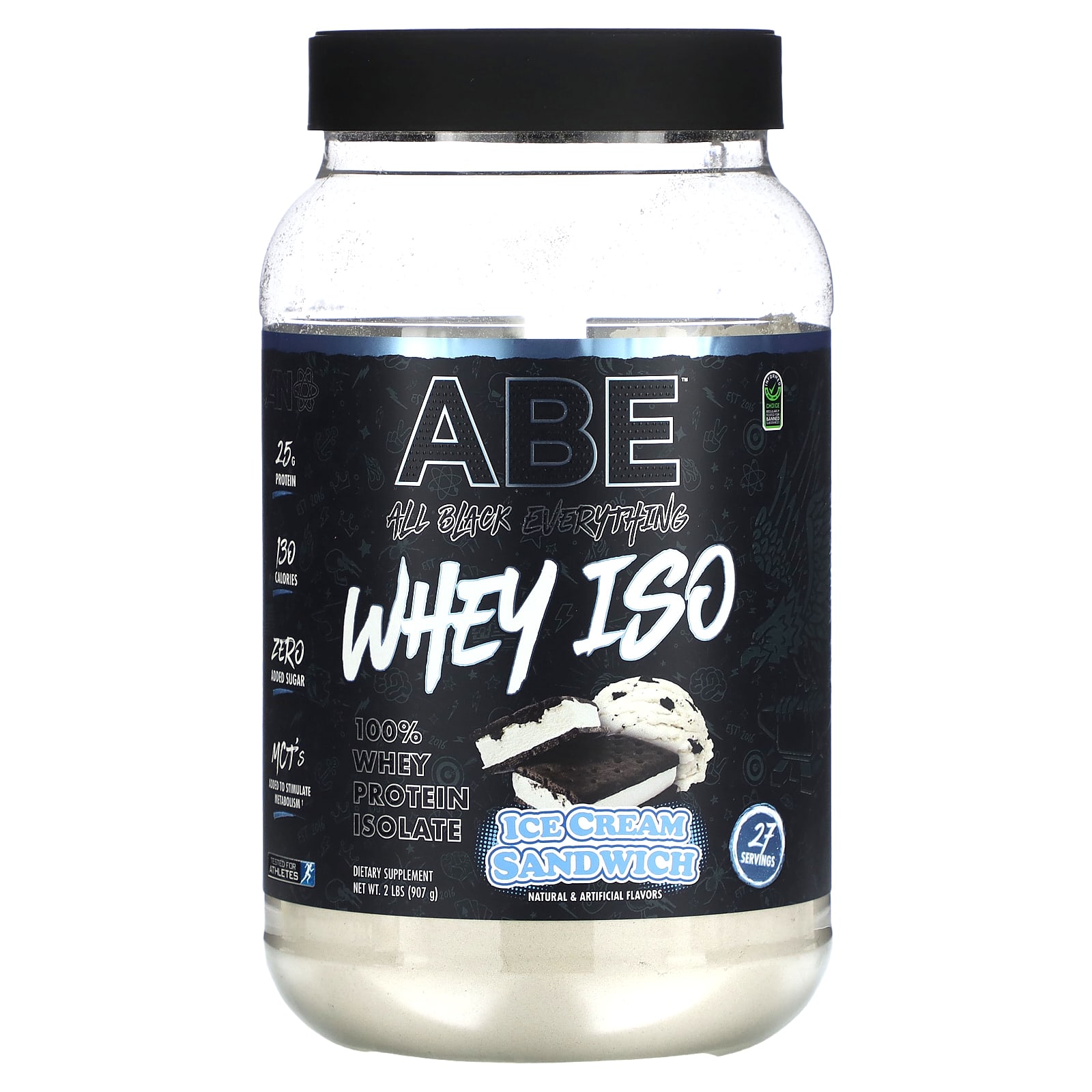 ABE Whey ISO сывороточный протеин мороженое для сэндвичей 907 г 2 фунта 9490₽