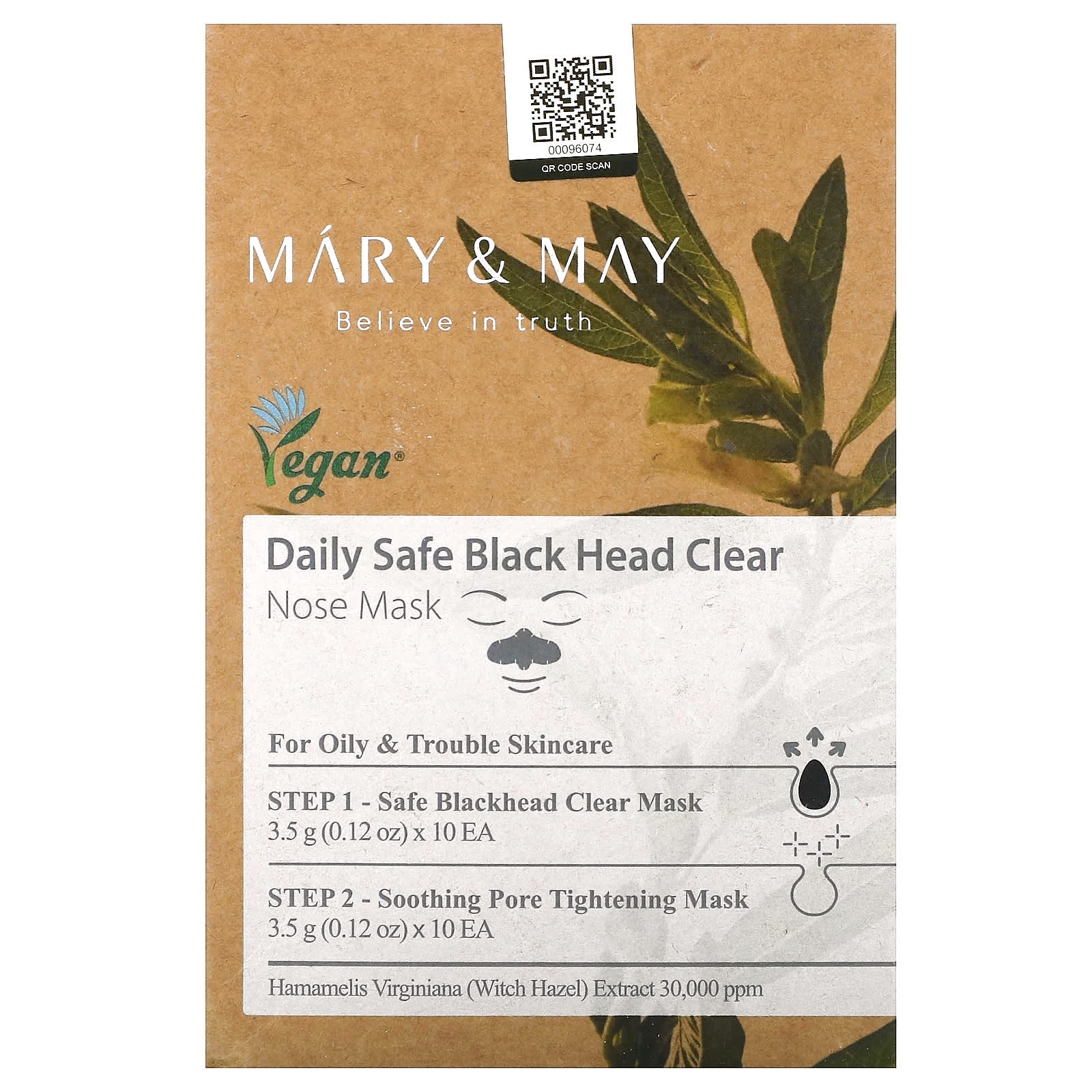 Mary - May Daily Safe Black Head Clear маска для носа от черных волос набор из 40 предметов 2690₽