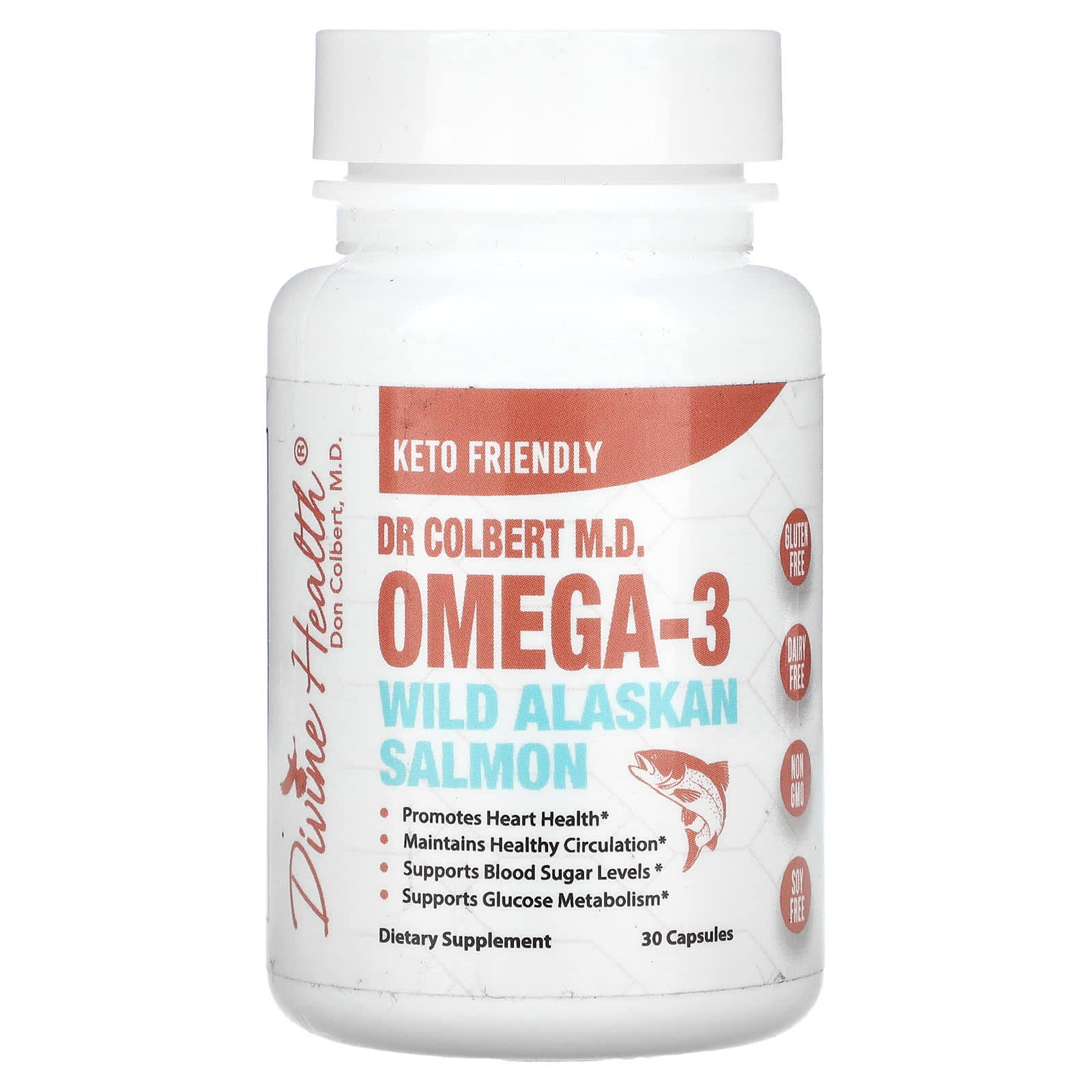 Divine Health Dr Coliber MD омега-3 дикий аляскинский лосось 30 капсул 3090₽