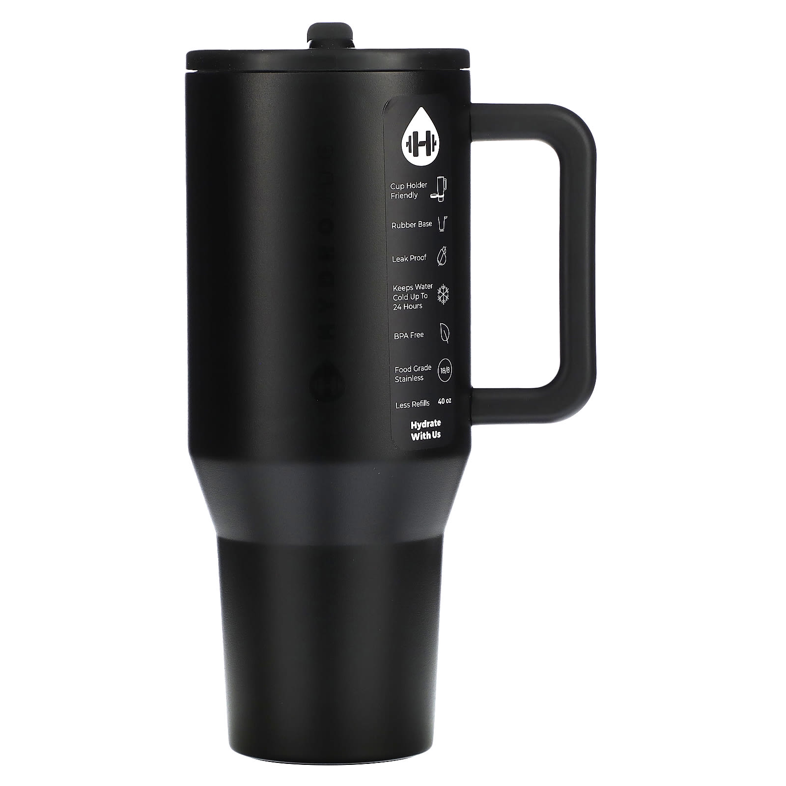 HydroJug Traveller Tumbler черный 118 мл 40 унций 6890₽