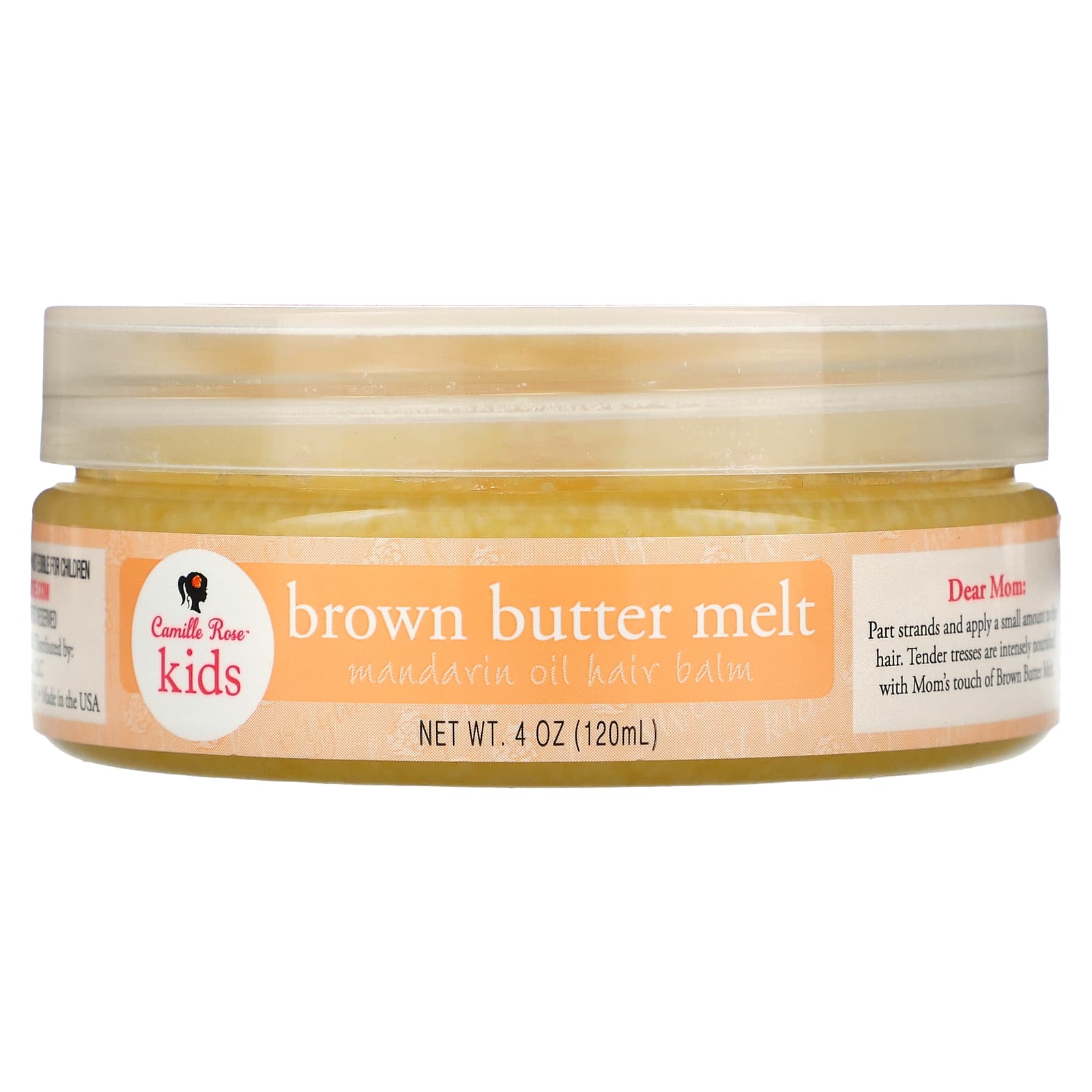 Camille Rose для детей Brown Butter Melt бальзам для волос с маслом мандарина 120 мл 4 унции 2190₽