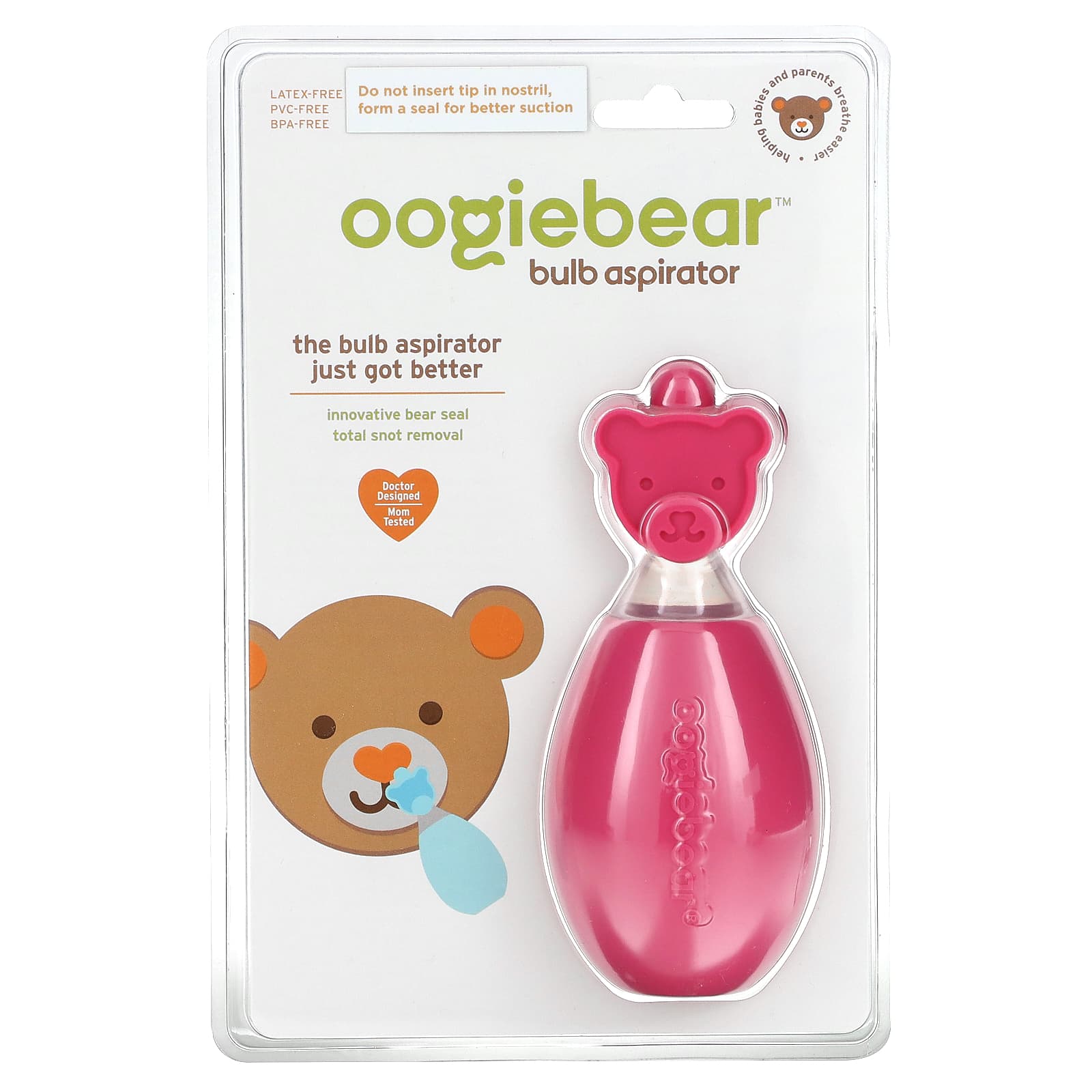 oogiebear аспиратор розовый 1 шт 1790₽