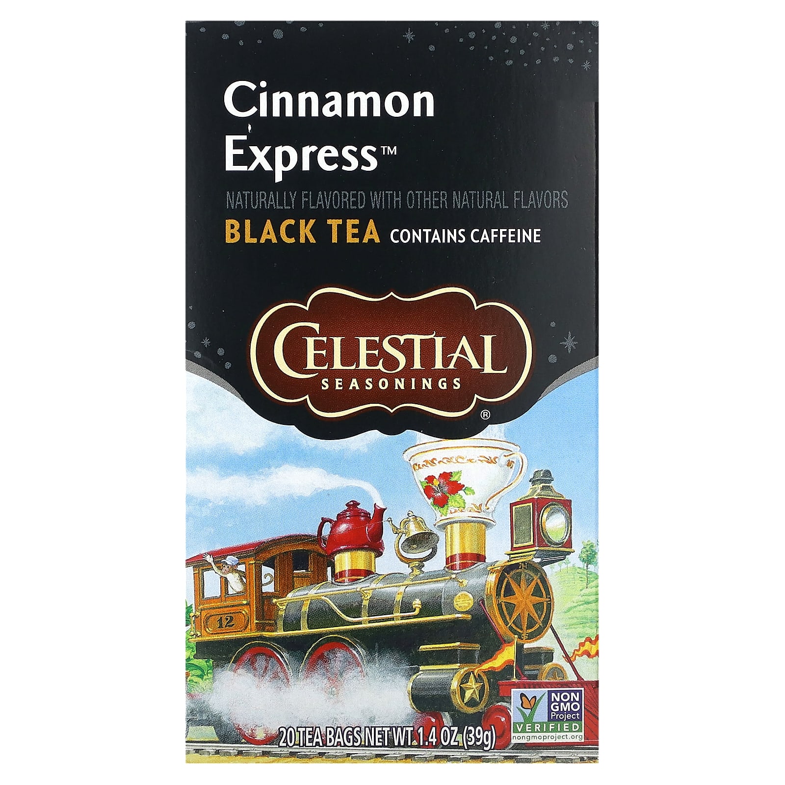 Celestial Seasonings черный чай корица 20 чайных пакетиков 39 г 14 унции 1590₽