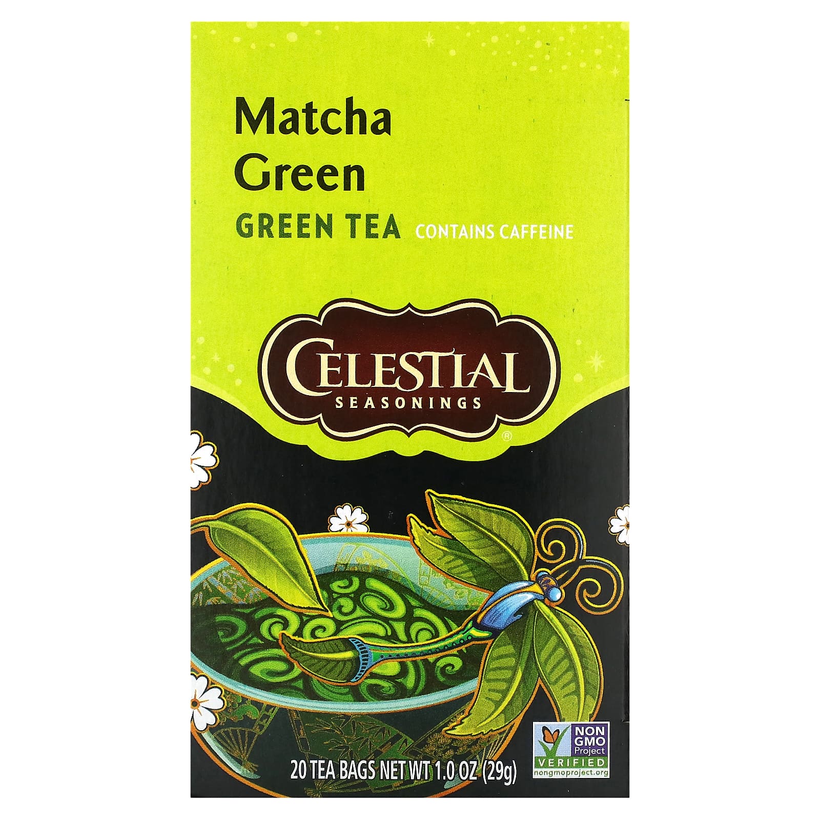 Celestial Seasonings зеленый чай матча 20 чайных пакетиков по 29 г 1 унции 1490₽
