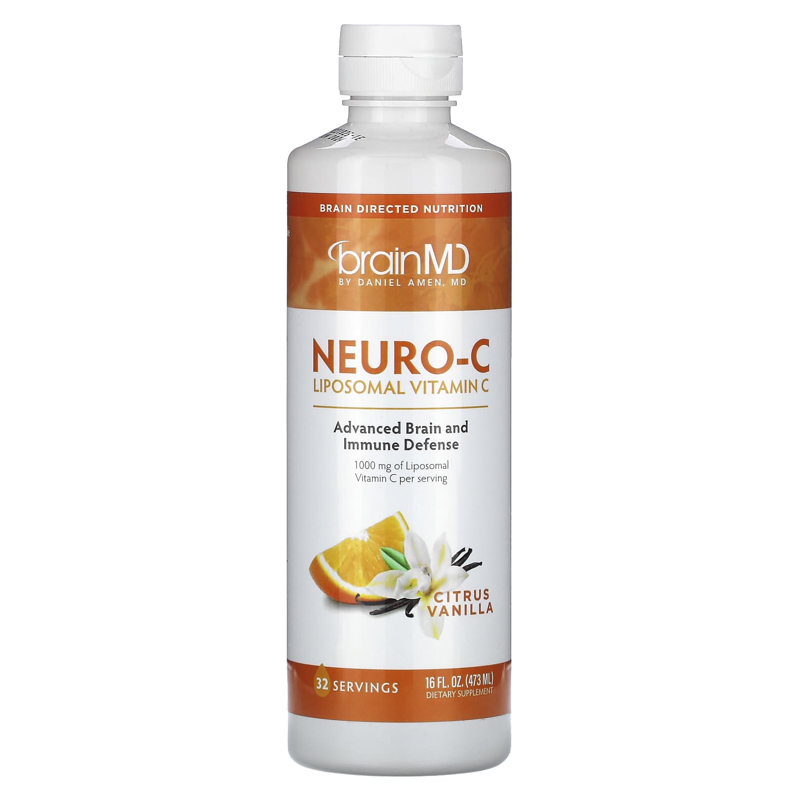 BrainMD Neuro-C цитрус и ваниль 473 мл 16 жидк унций 8590₽