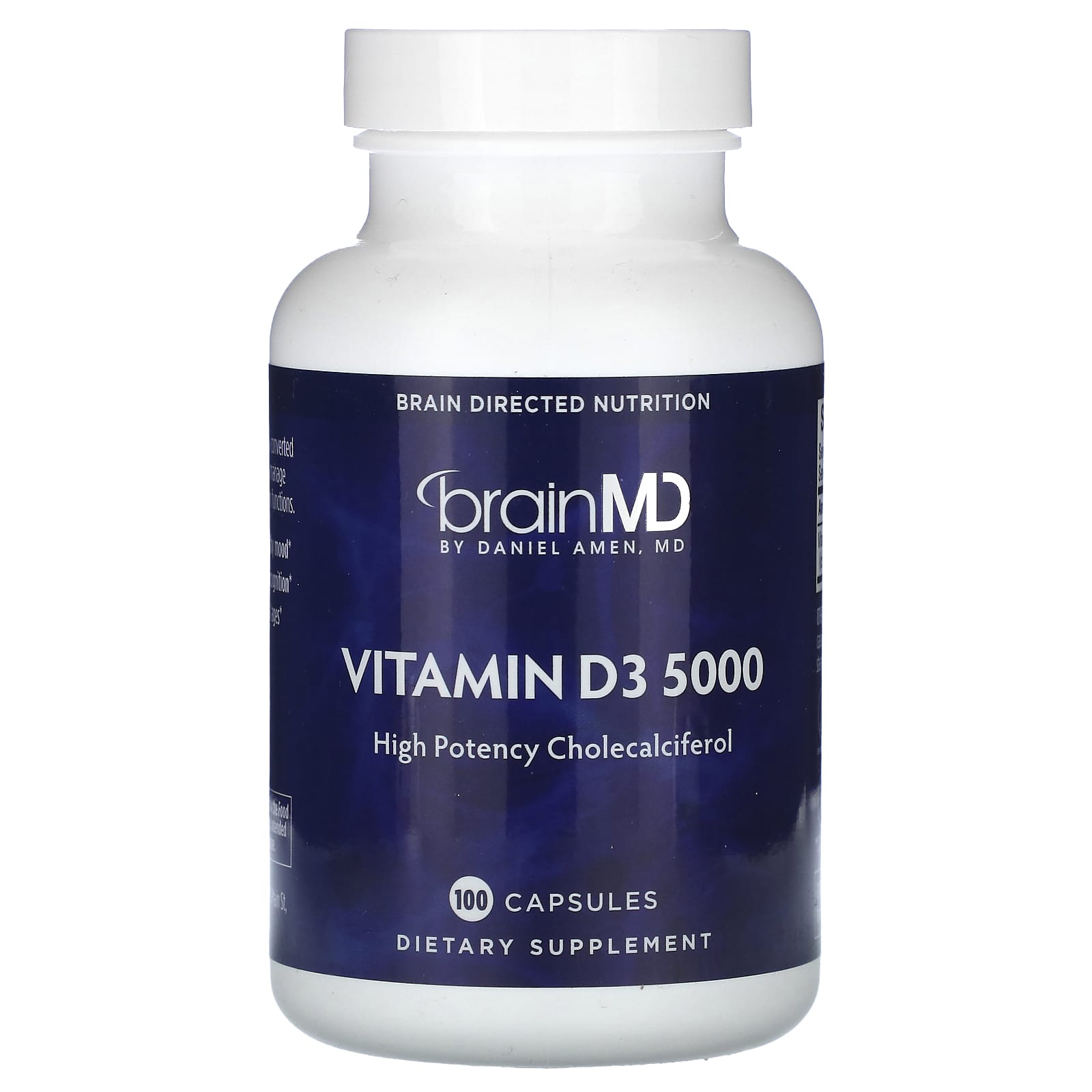 BrainMD витамин D3 5000 100 капсул 4690₽