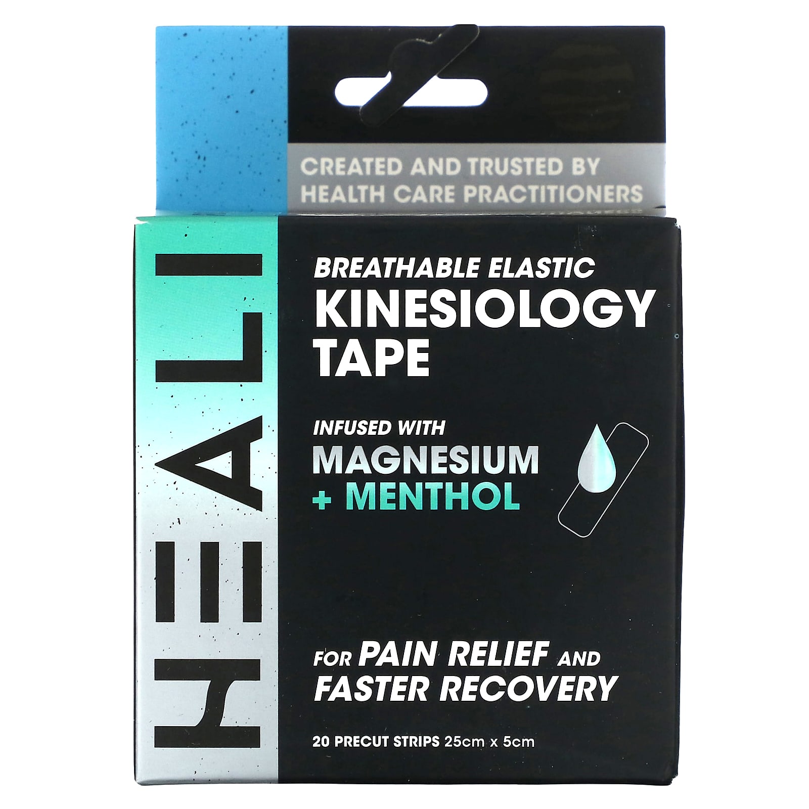 Heali Medical Corp дышащее эластичное кинезиологическое тейпирование черная зебра 20 вырезанных полосок 3290₽