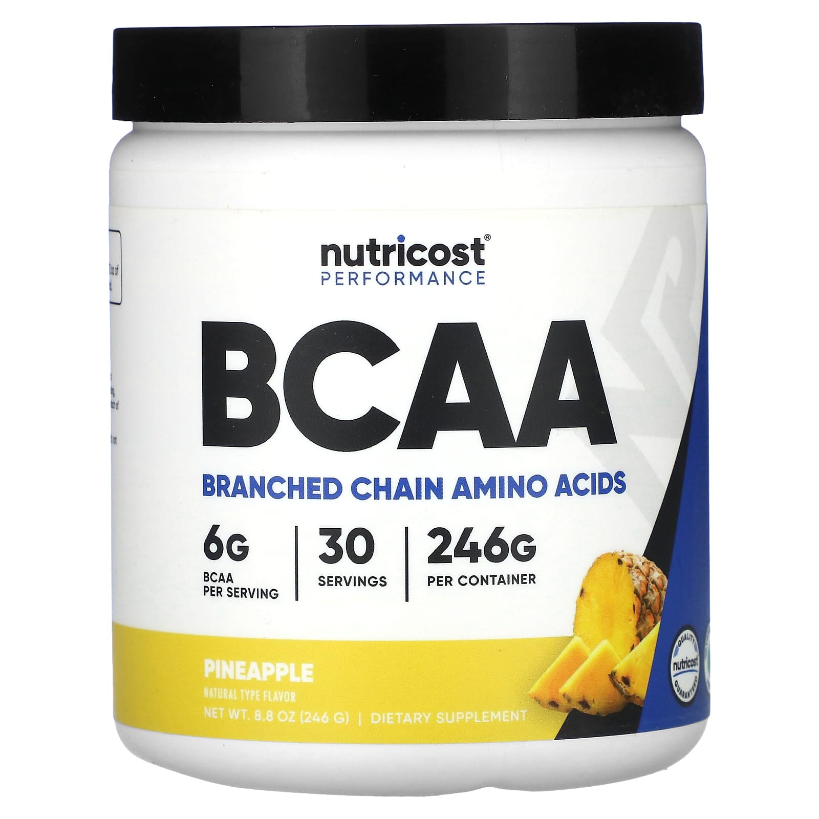 Nutricost Performance BCAA со вкусом ананаса 246 г 88 унции 3390₽