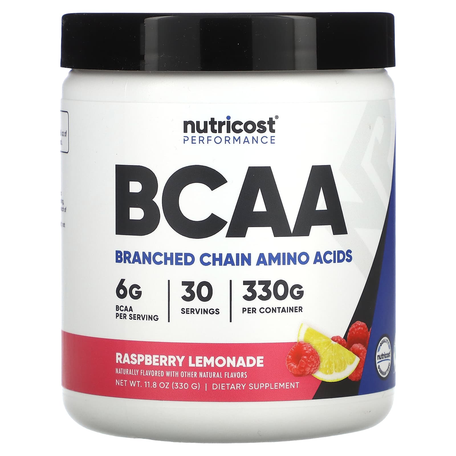 Nutricost Performance BCAA со вкусом малинового лимонада 330 г 118 унции 3390₽