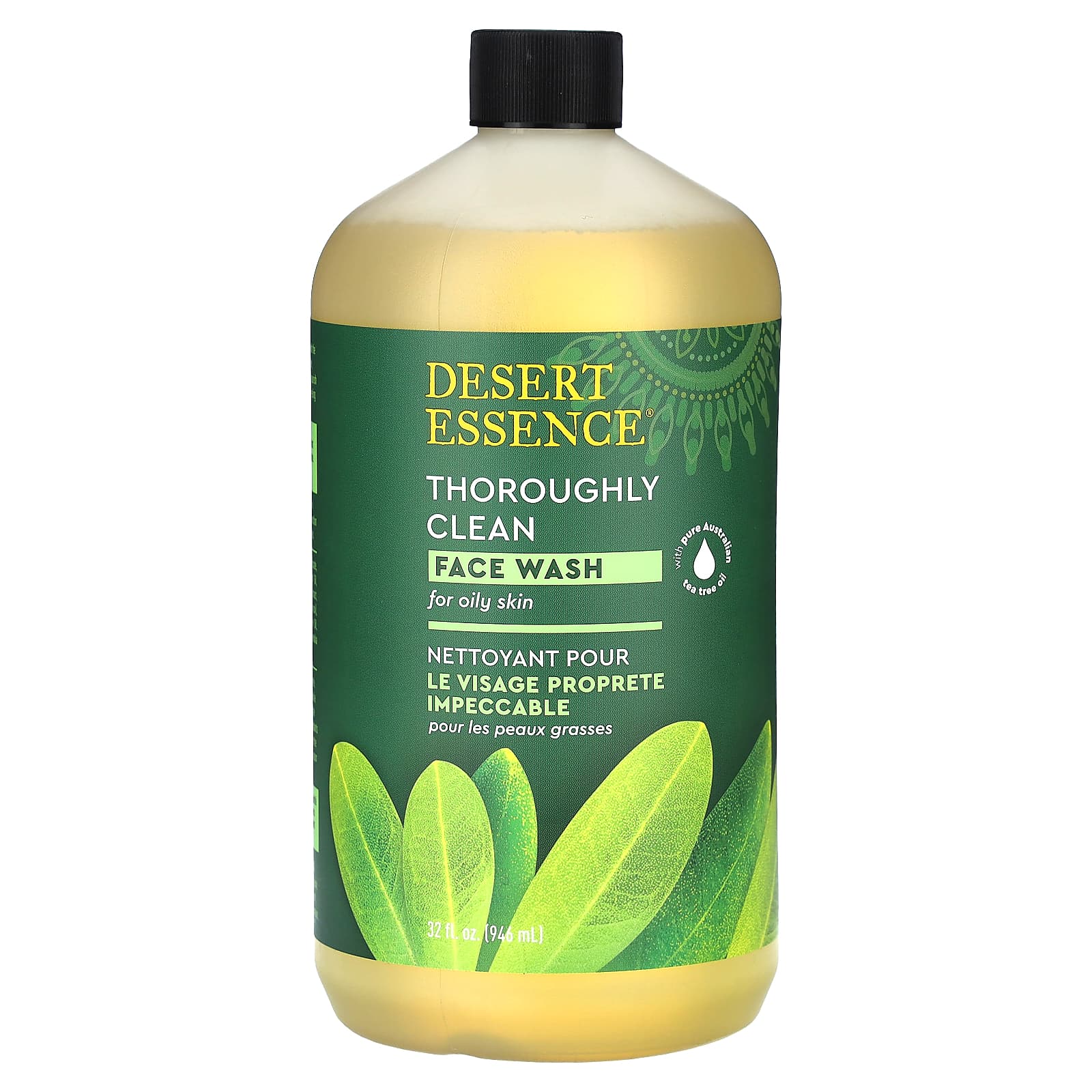 Desert Essence тщательное очищение для жирной кожи 946 мл 32 жидк унции 3790₽