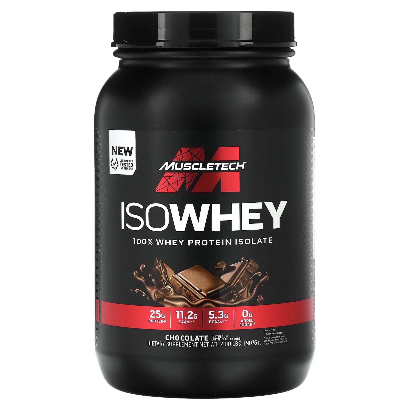 MuscleTech IsoWhey 100 изолят сывороточного протеина со вкусом шоколада 907 г 2 фунта 9490₽