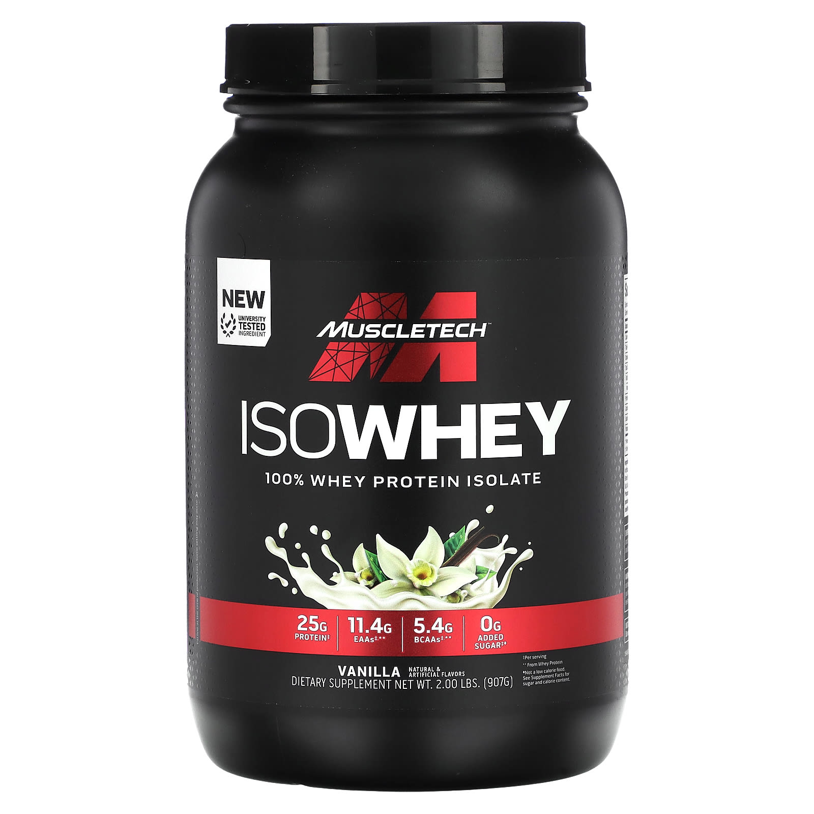 MuscleTech IsoWhey 100 изолят сывороточного протеина со вкусом ванили 907 г 2 фунта 9490₽