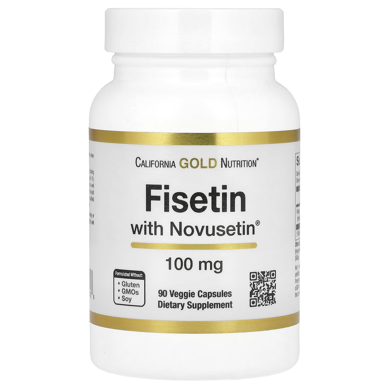 California Gold Nutrition Fisetin with Novusetin физетин 100 мг 90 растительных капсул 7490₽