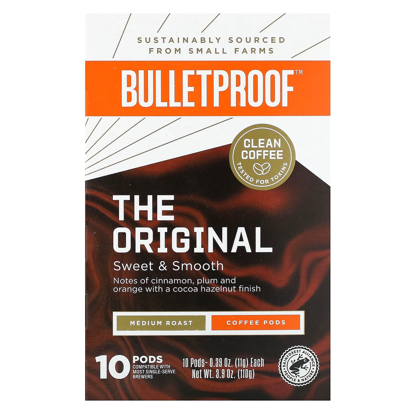 BulletProof The Original Coffee капсулы средняя обжарка 10 капсул по 11 г 039 унции 2490₽