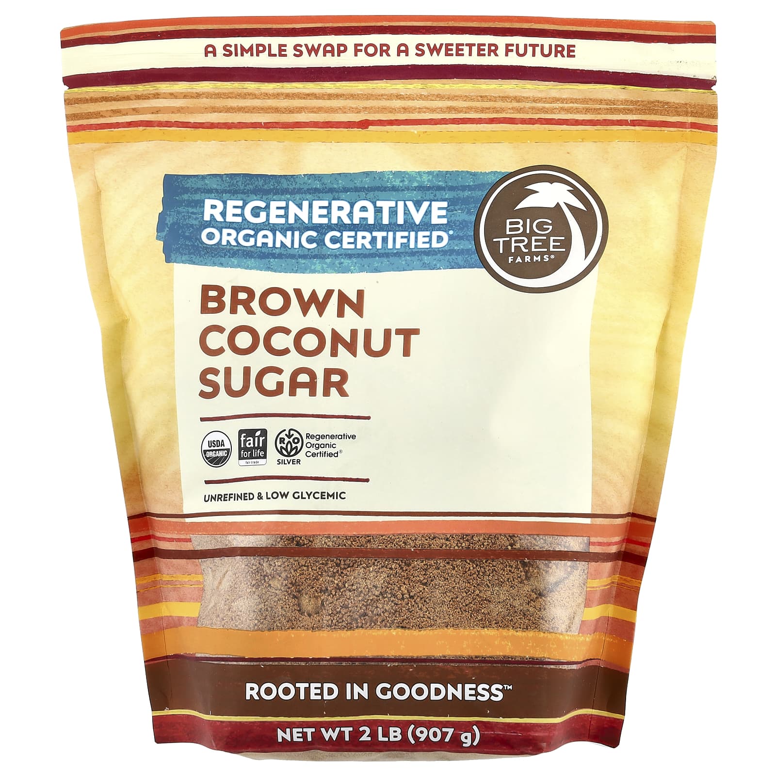 Big Tree Farms органический кокосовый сахар блонд 907 г 32 унции 2090₽