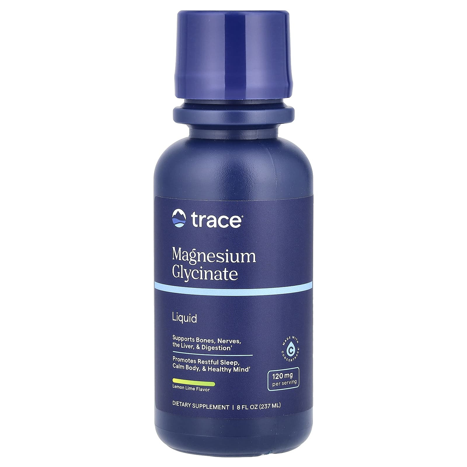 Trace Minerals Liquid глицинат магния со вкусом лимона 237 мл 8 жидк унций 4190₽