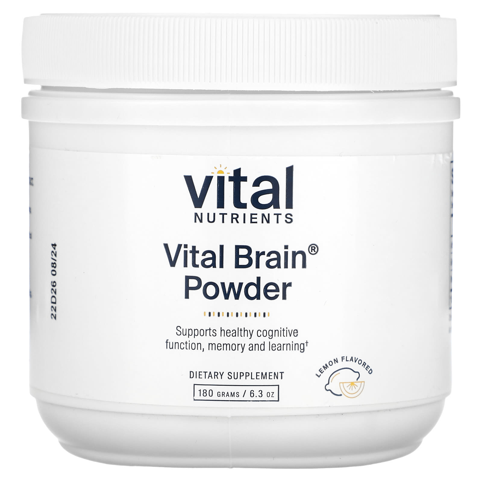 Vital Nutrients Vital Brain Powder со вкусом лимона 180 г 63 унции 17490₽