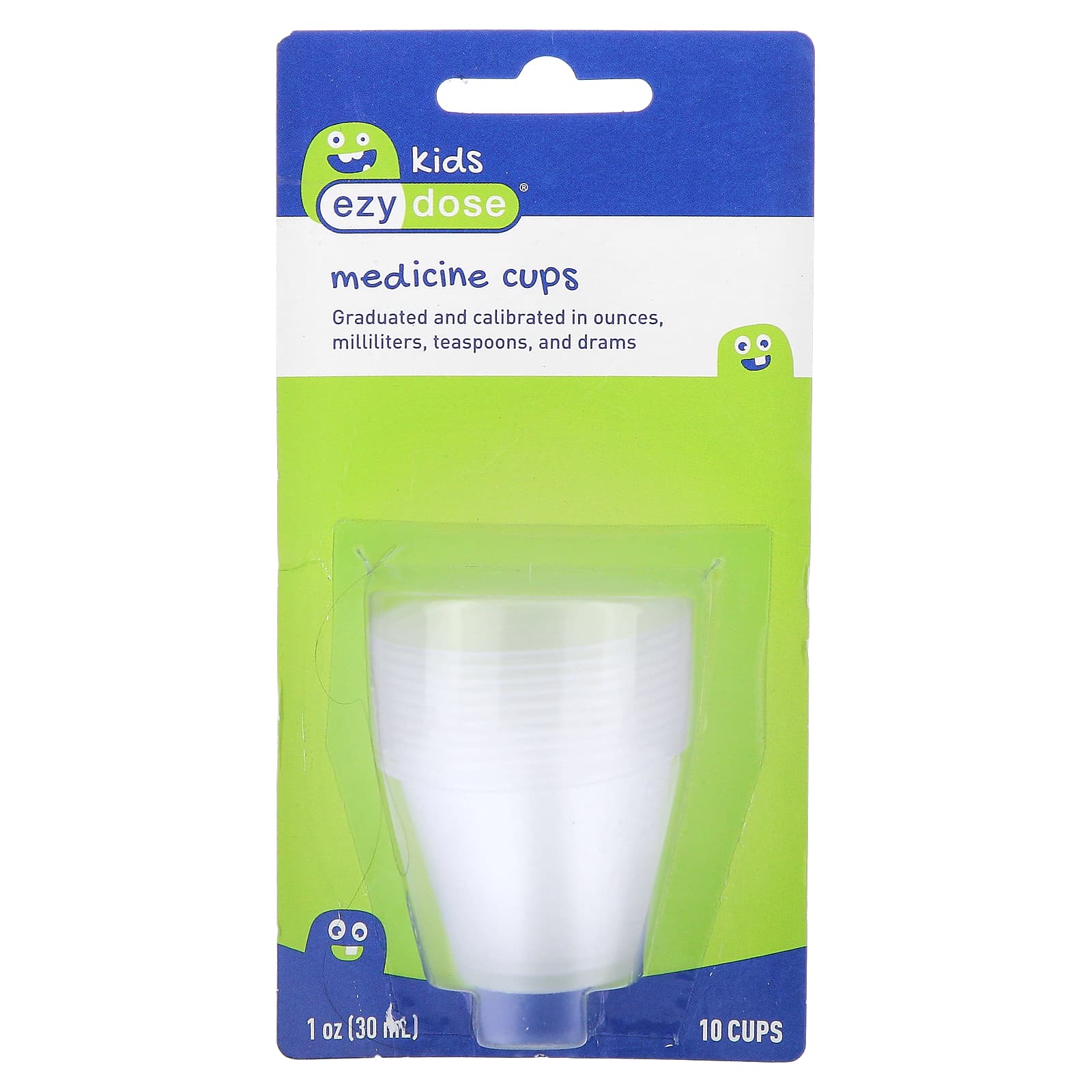 Ezy Dose, дети, медицинские чашки, 10 штук, 30 мл (1 унция)