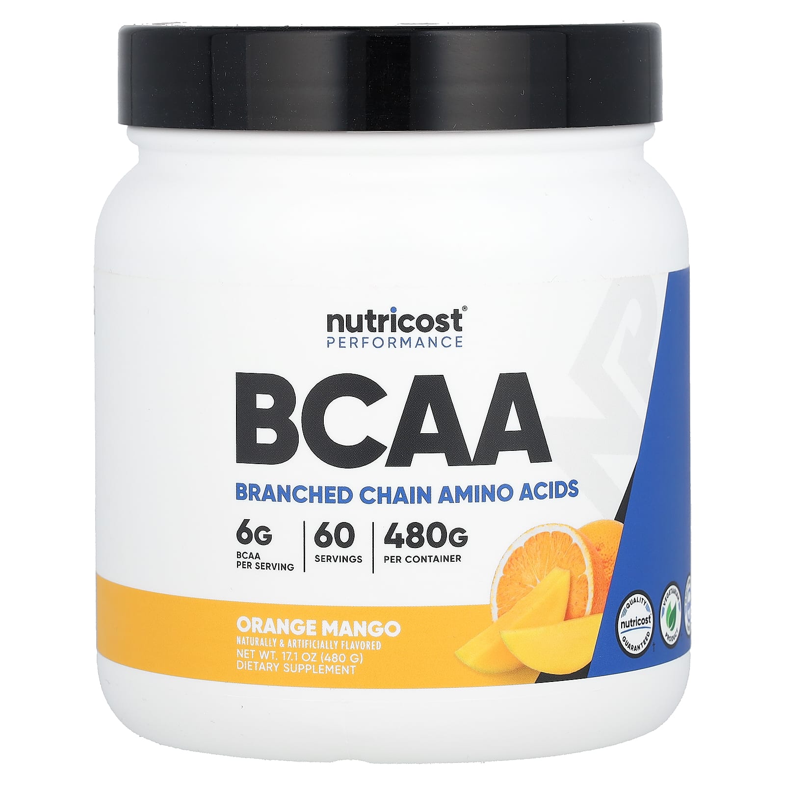 Nutricost Performance BCAA со вкусом апельсина и манго 480 г 171 унции 5290₽