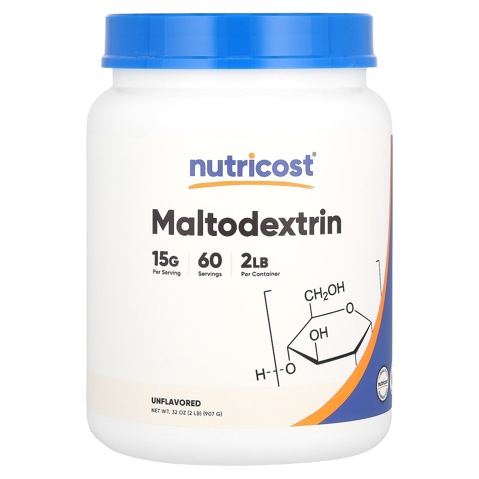 Nutricost мальтодекстрин без добавок 907 г 2 фунта 3390₽