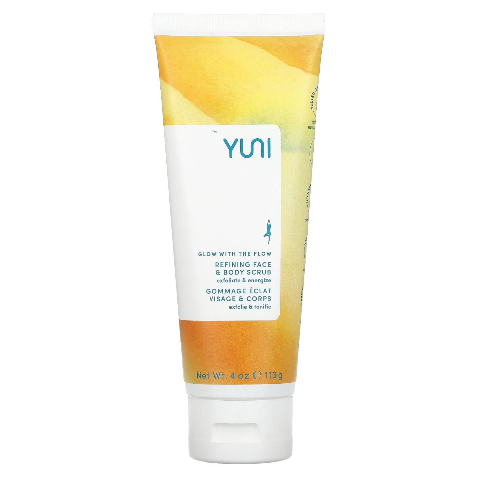 Yuni Beauty Glow With The Flow очищающий скраб для лица и тела 113 г 4 унции 2390₽