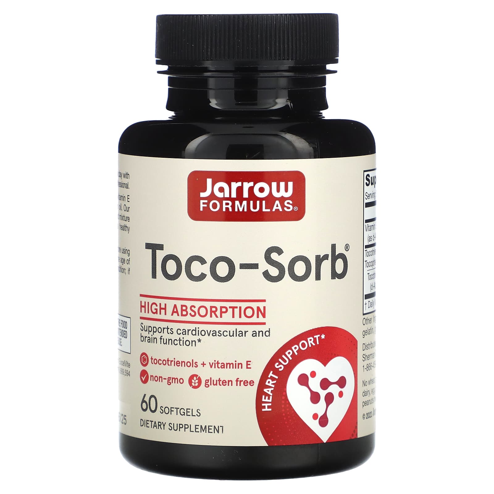 Jarrow Formulas Toco-Sorb 60 капсул 4290₽