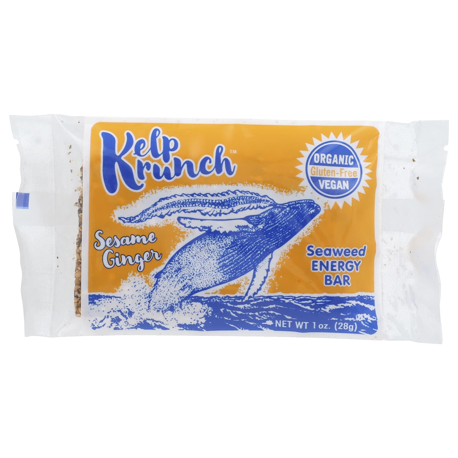 Maine Coast Sea Vegetables Kelp Crunch энергетический батончик с морскими водорослями кунжут и имбирь 28 г 1 унция 1390₽