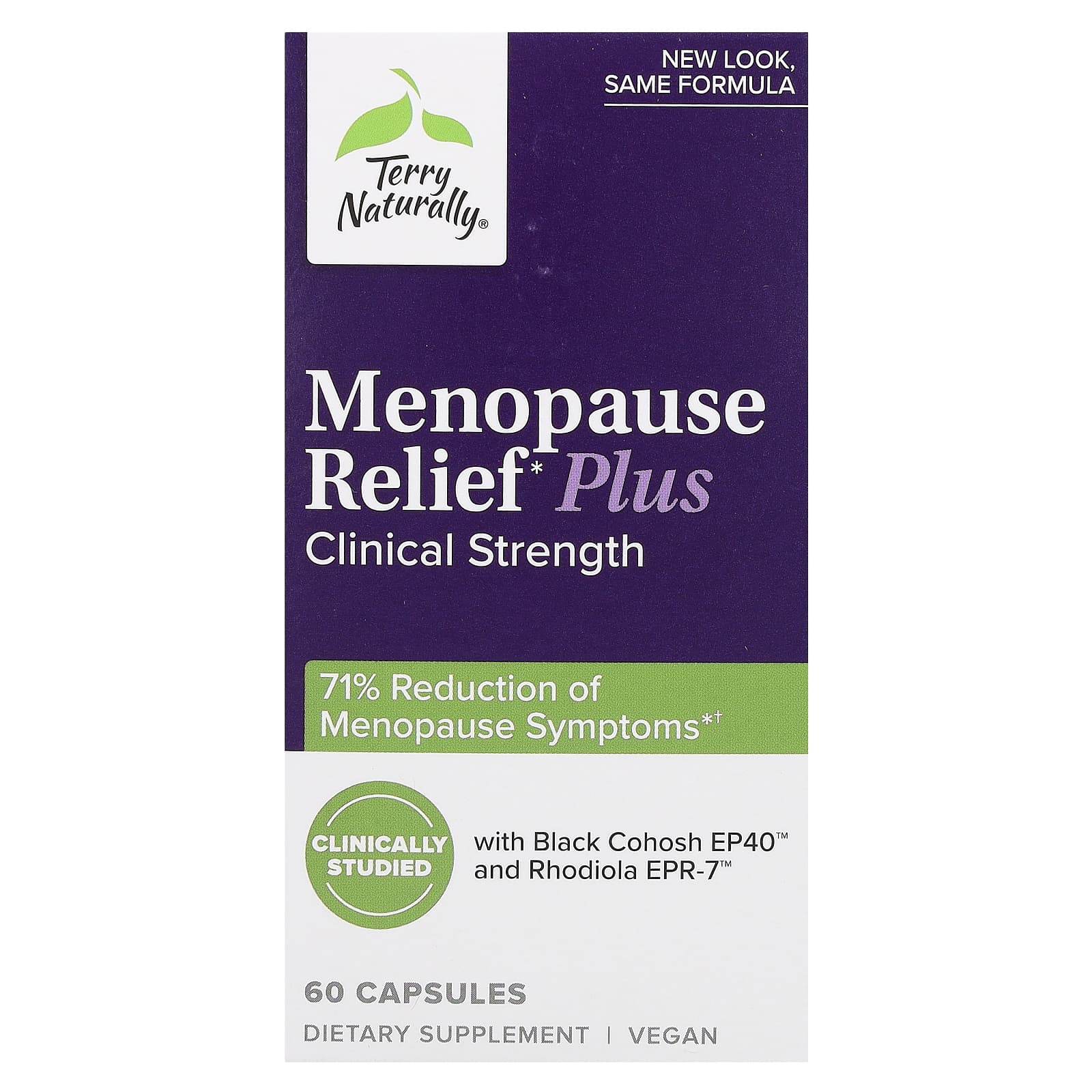 Terry Naturally Menopause Relief Plus средство для поддержки в период менопаузы 60 капсул 6190₽