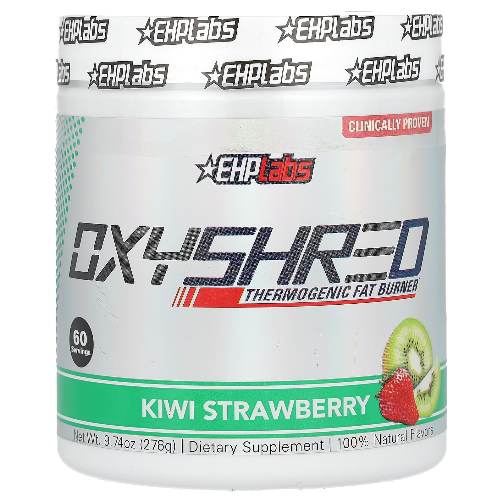 EHPlabs OxyShred термогенный сжигатель жира киви и клубника 276 г 974 унции 11390₽