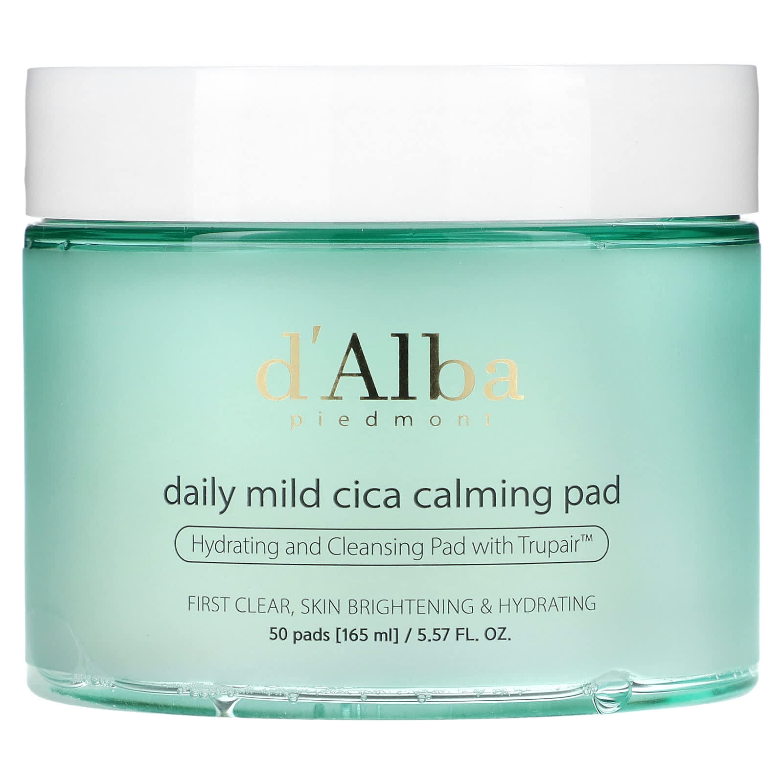dAlba Daily Mild Cica Calming Pad успокаивающие диски для ежедневного использования 50 шт 165 мл 557 жидк унции 4190₽