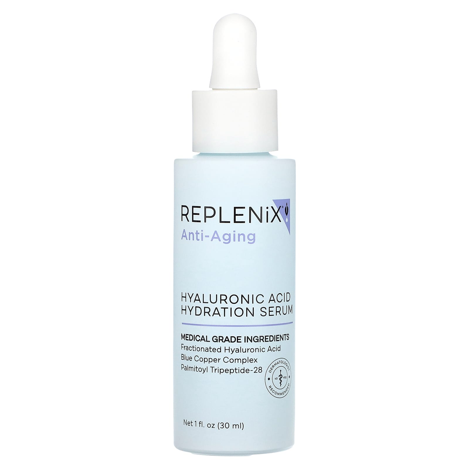 Replenix антивозрастная увлажняющая сыворотка с гиалуроновой кислотой без отдушки 30 мл 1 жидк унция 10890₽