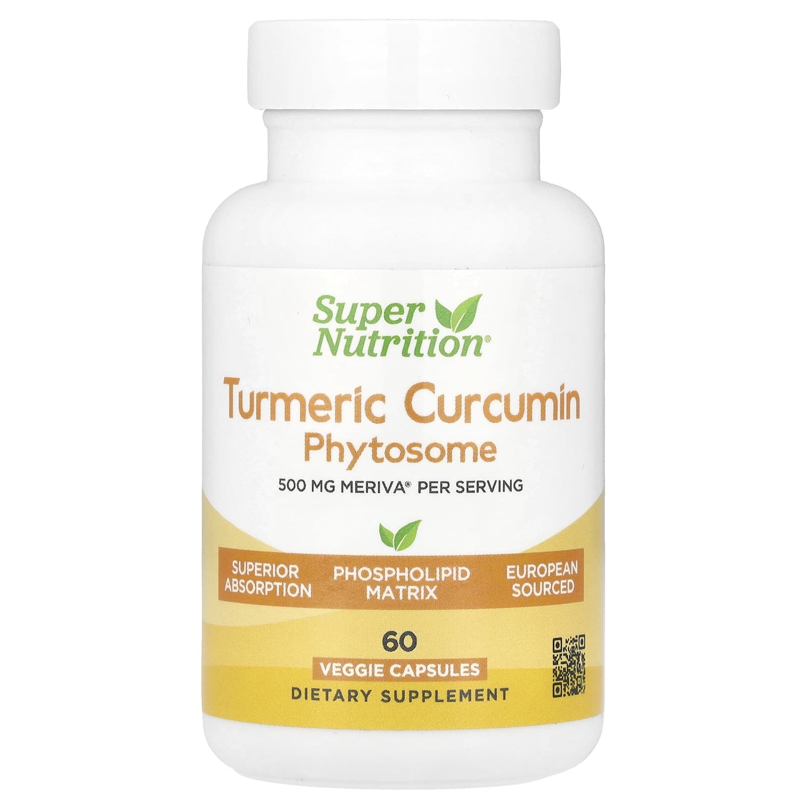 Super Nutrition Turmeric Curcumin Phytosome Meriva фитосомы куркумина из куркумы 500 мг 60 растительных капсул 3990₽