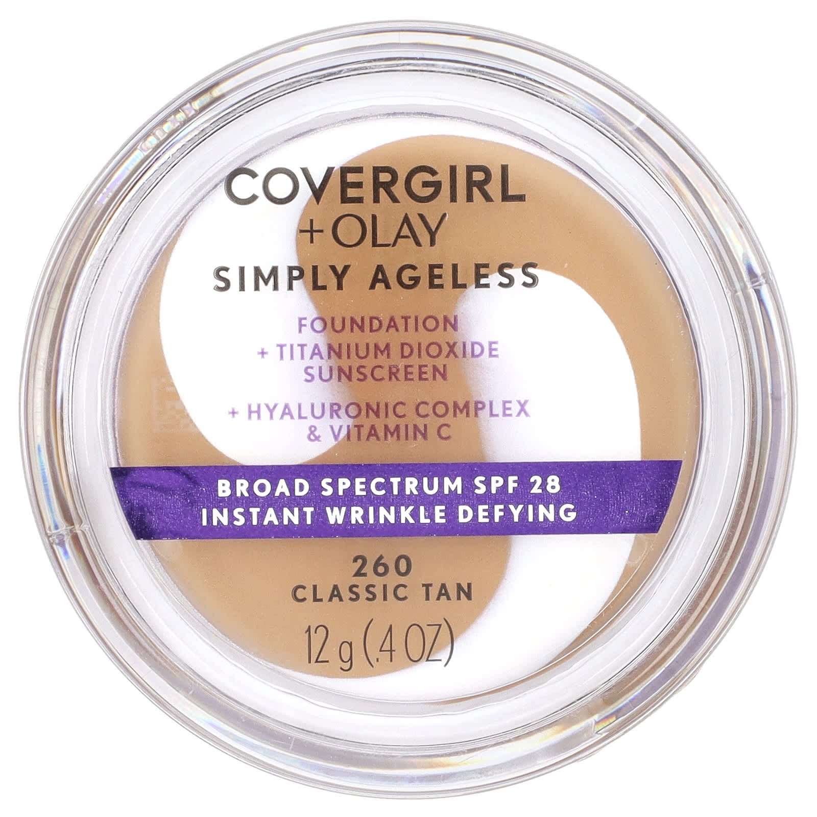 Covergirl Olay Simply Ageless тональный крем для лица SPF 28 оттенок 260 для классического загара 12 г 04 унции 2290₽