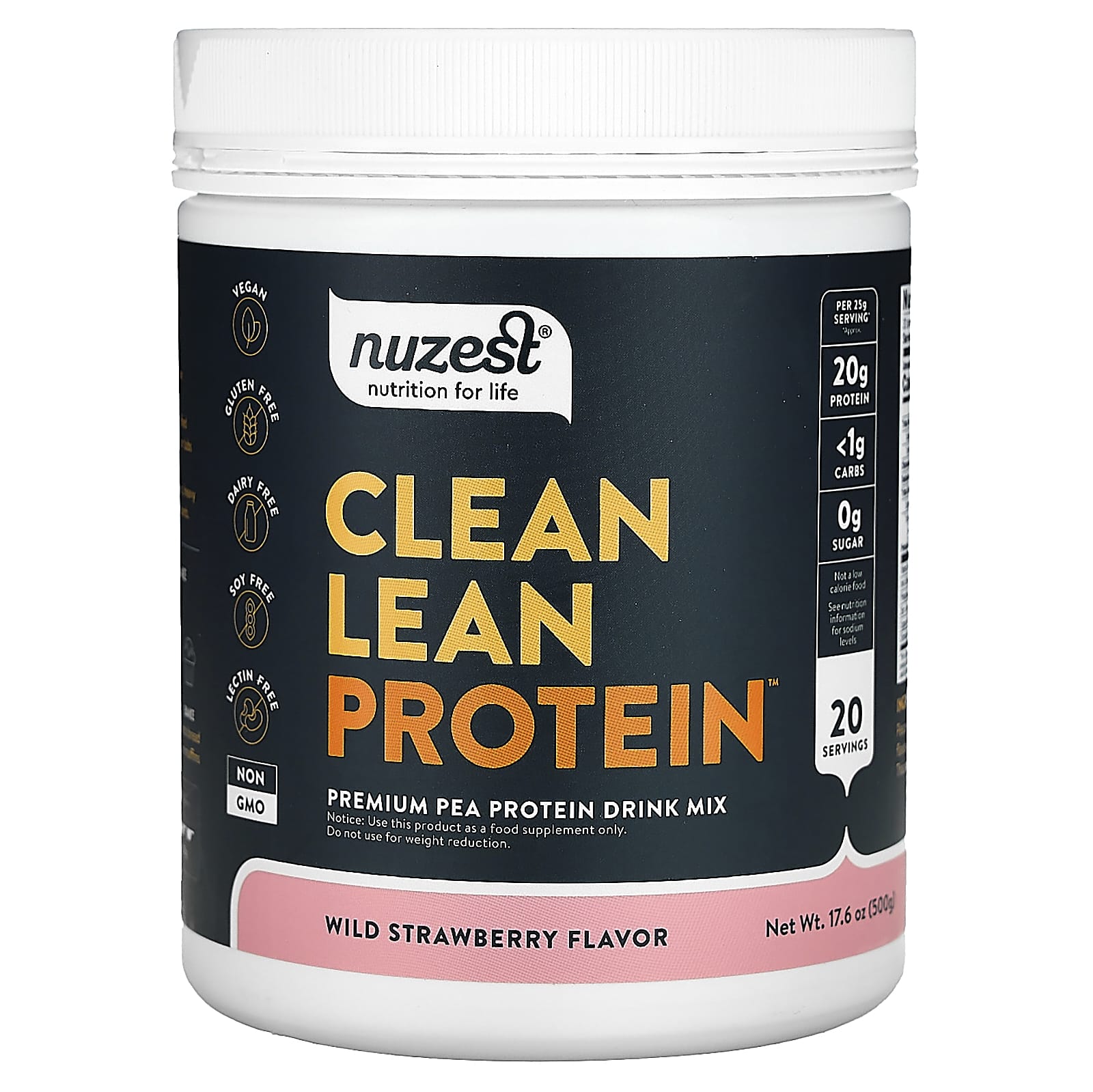 Nuzest Clean Lean Protein лесная клубника 500 г 176 унции 7690₽