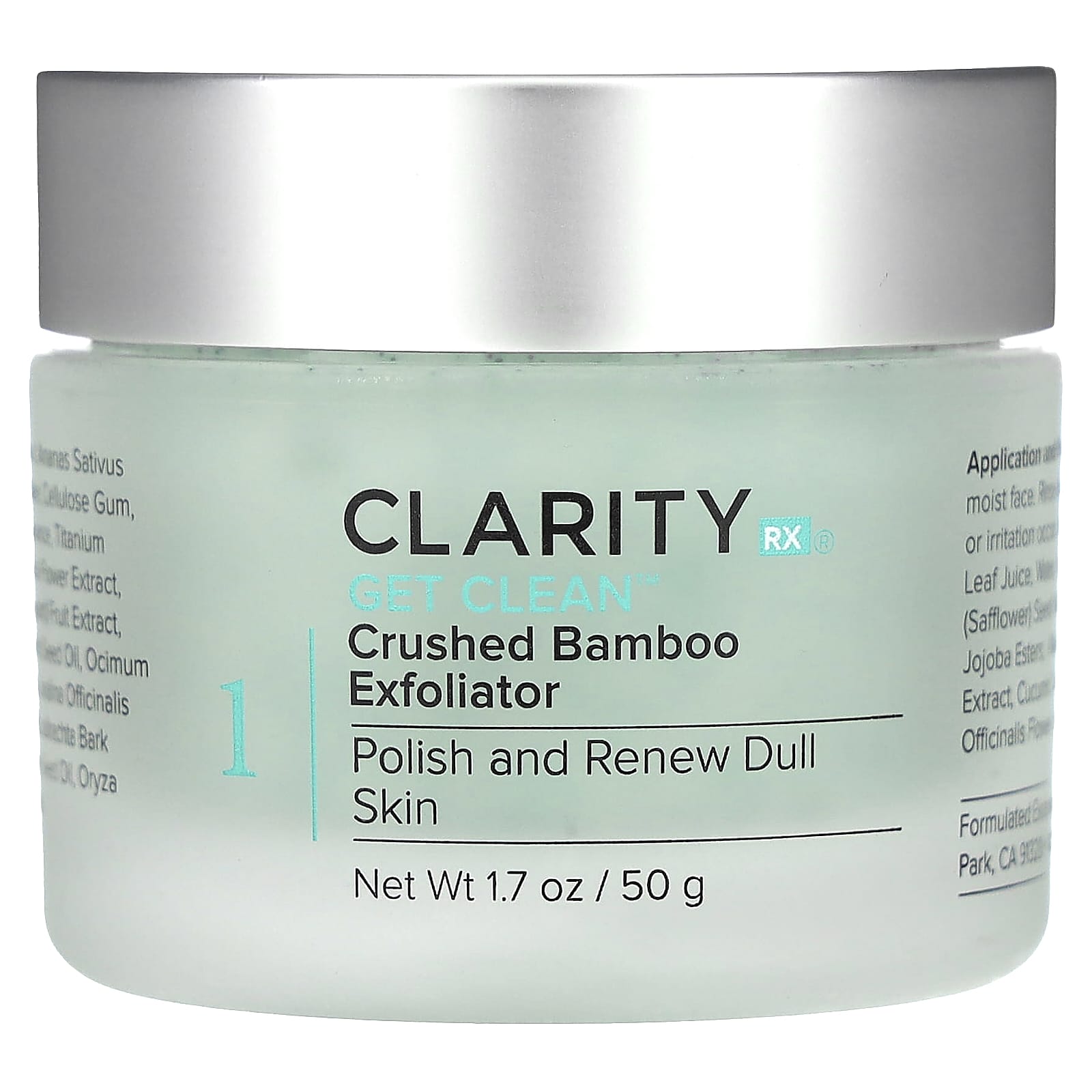 ClarityRx Get Clean эксфолиант из измельченного бамбука 50 г 17 унции 3990₽