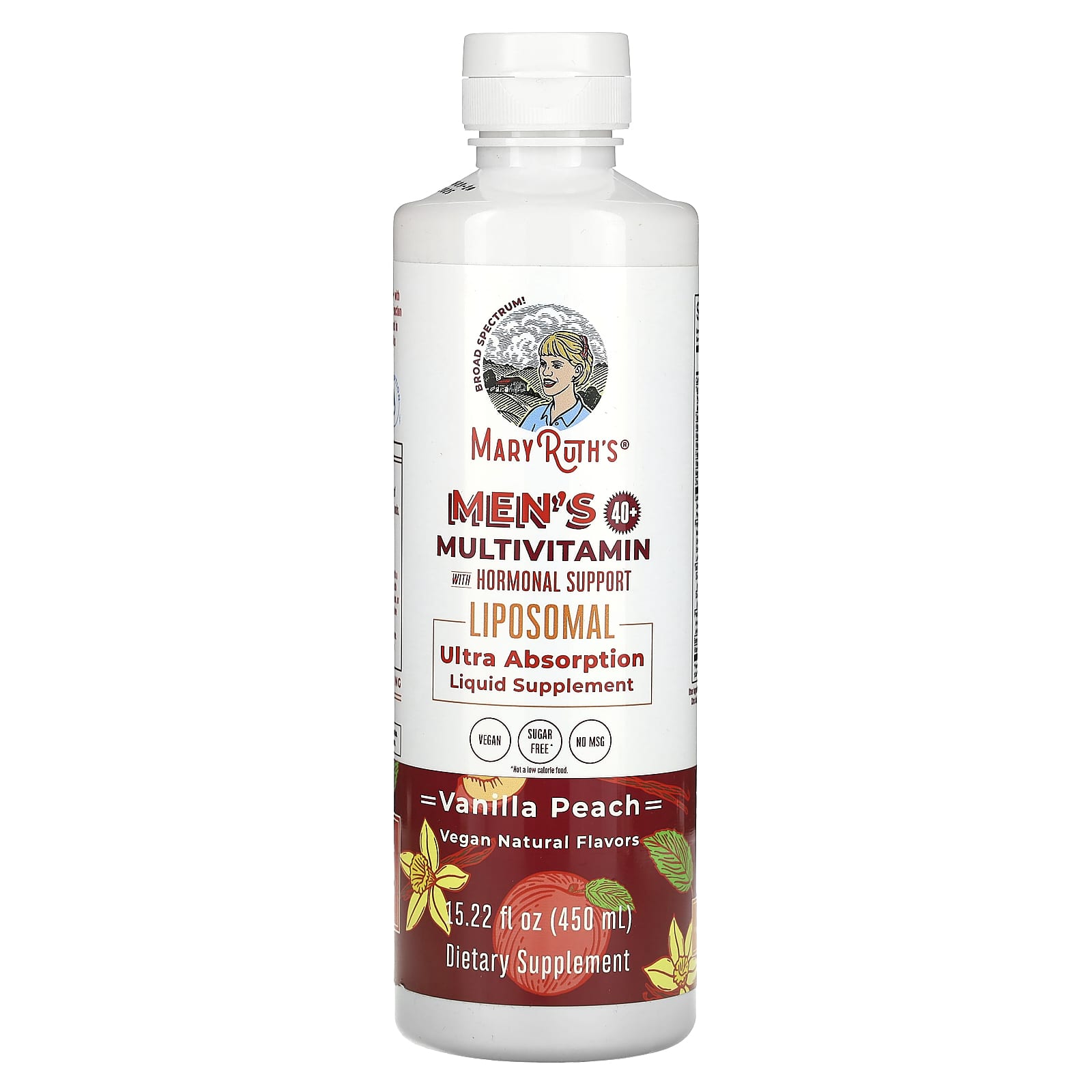 MaryRuths мультивитамины с гормональной поддержкой для мужчин от 40 лет ваниль и персик 450 мл 1522 жидк унции 5690₽