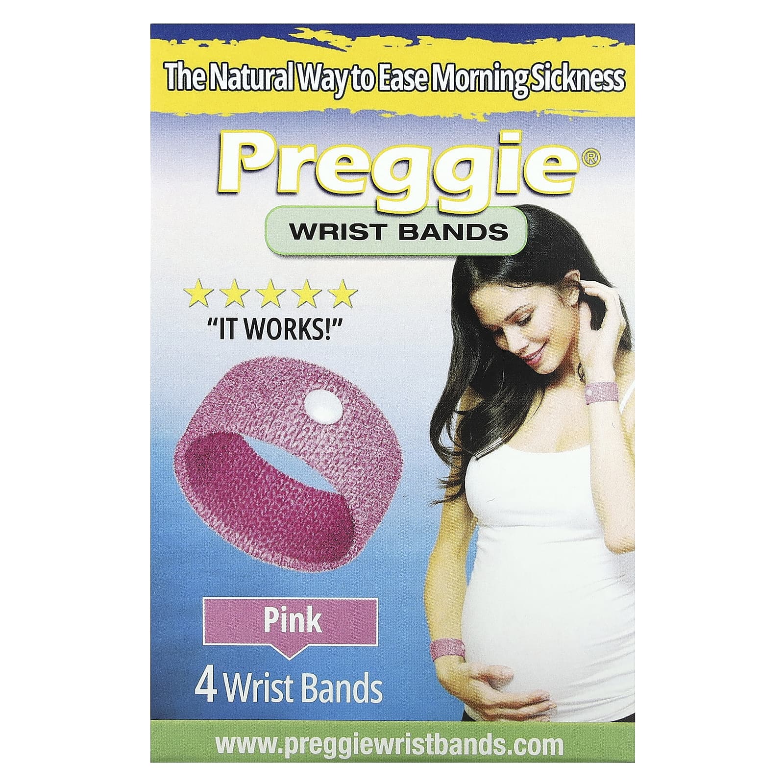 Preggie ремешок для запястья розовый 4 шт 1990₽