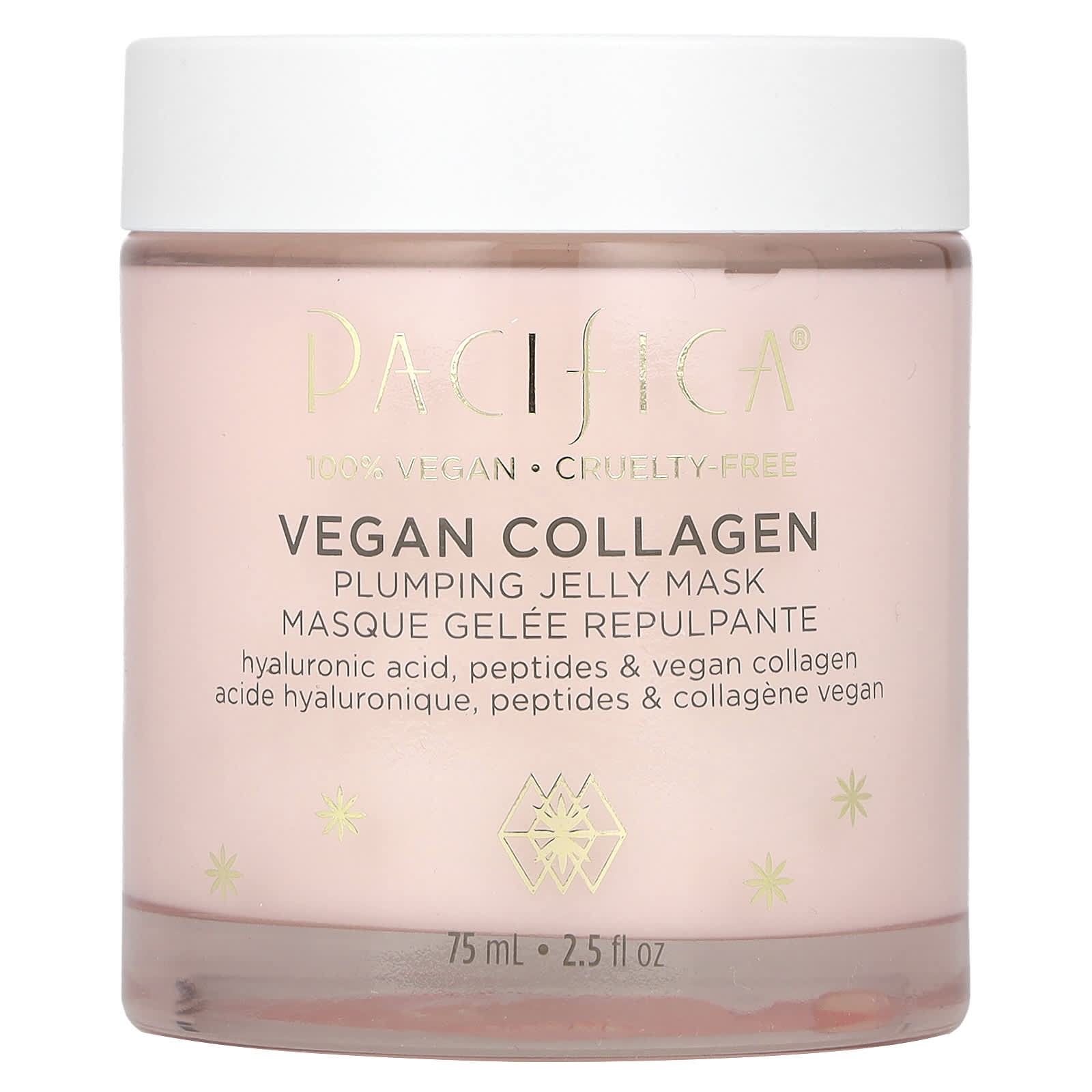 Pacifica, Vegan Collagen, разглаживающая маска с коллагеном, 75 мл (2,5 жидк. унции)
