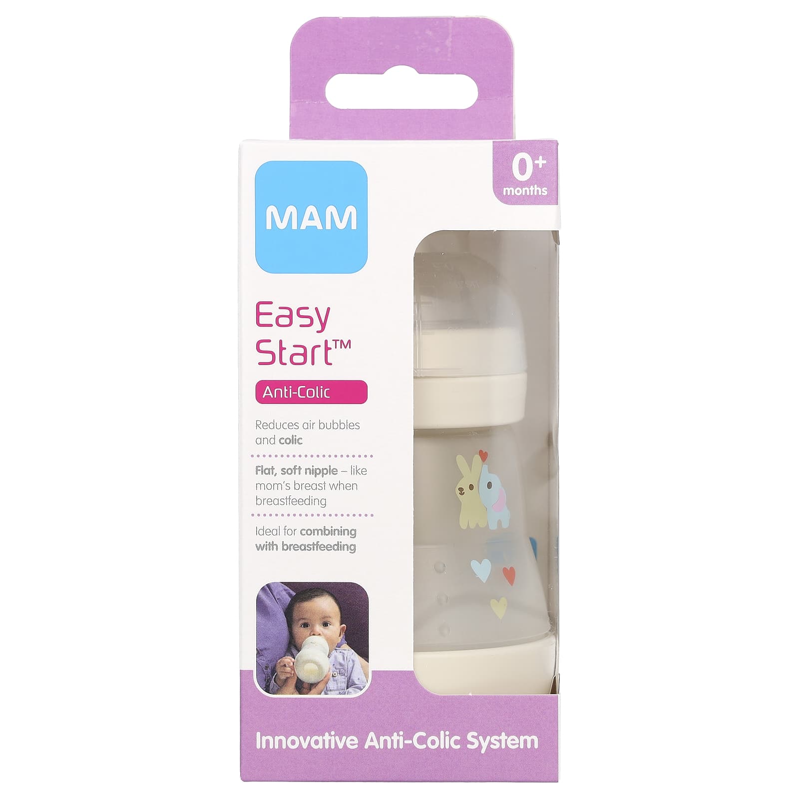 MAM Easy Star бутылочка с коликами для детей от 0 месяцев 1 шт 2190₽