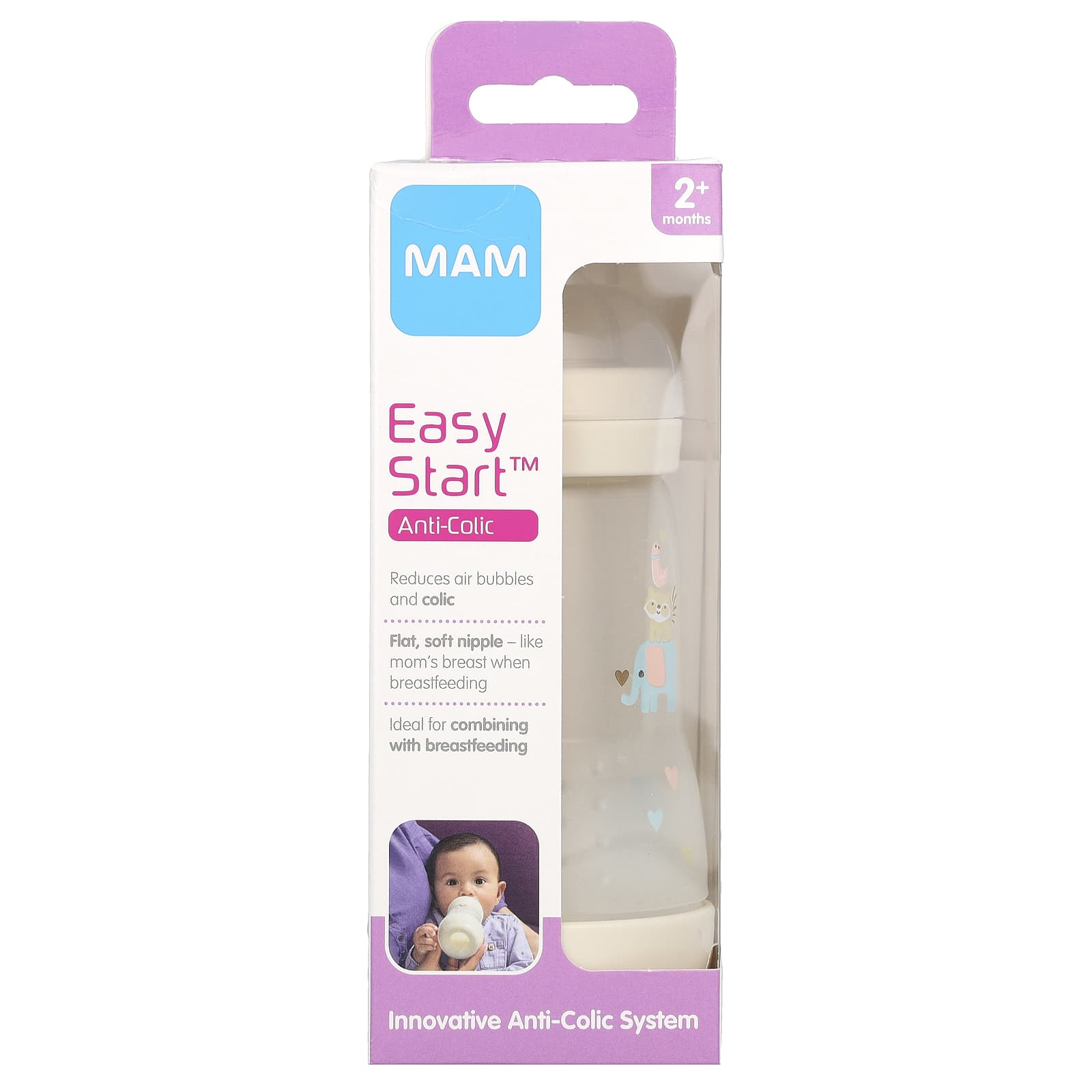 MAM Easy Star бутылочка с коликами для детей от 2 месяцев 1 шт 2190₽