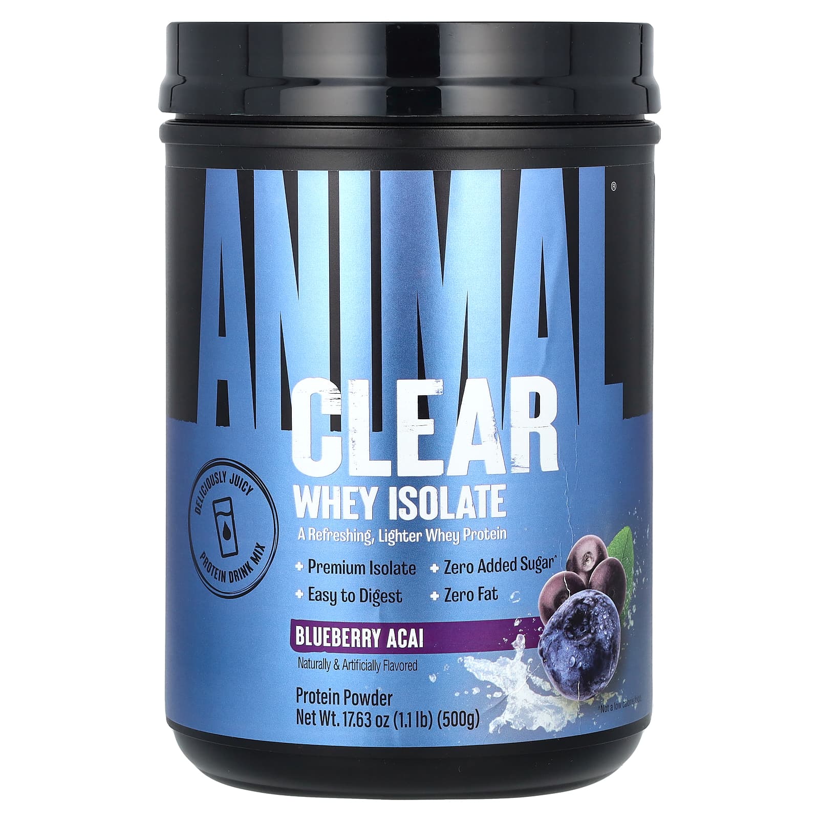 Animal Clear сывороточный изолят со вкусом голубики и асаи 500 г 11 фунта 7590₽