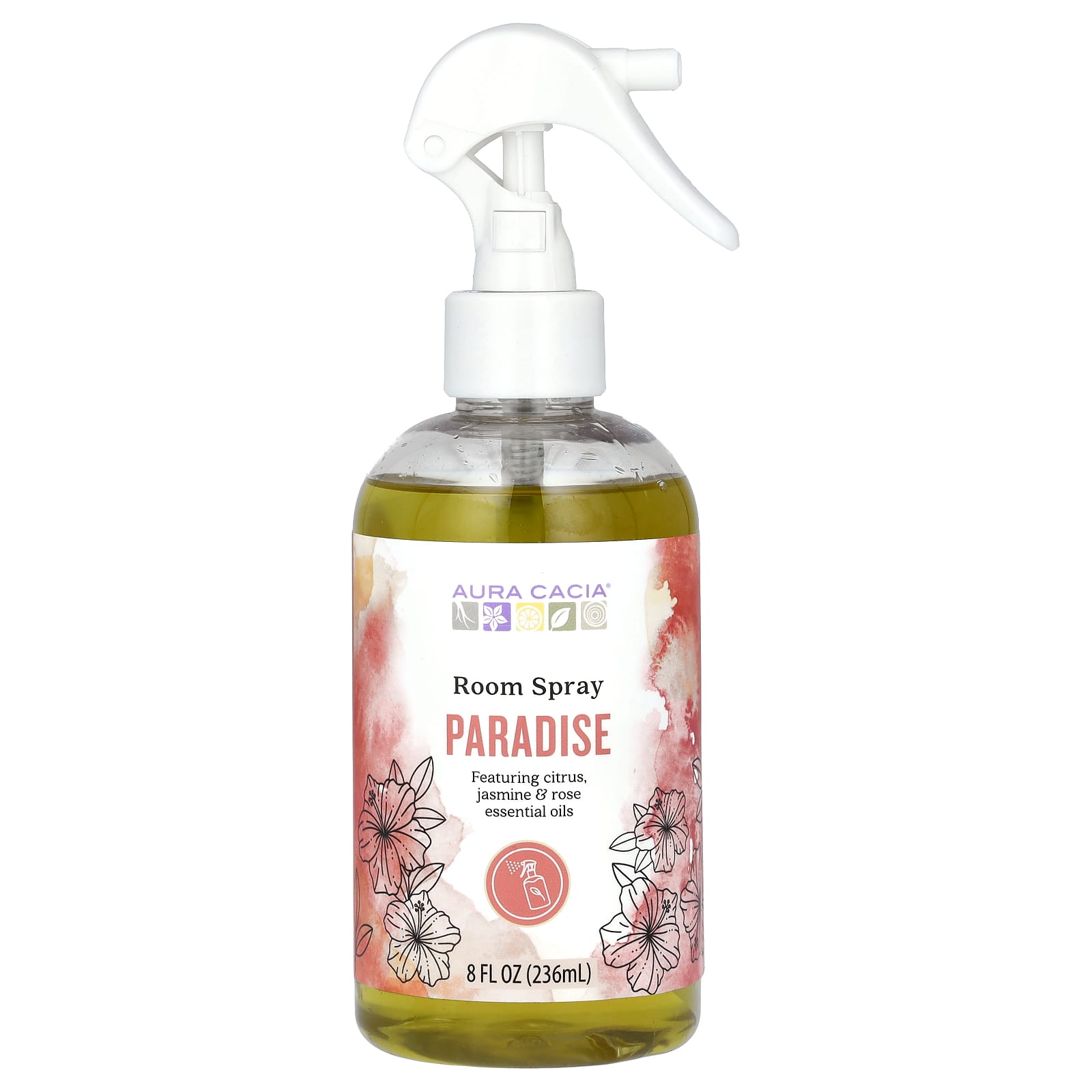 Aura Cacia спрей для комнаты Paradise 236 мл 8 жидк унций 1890₽