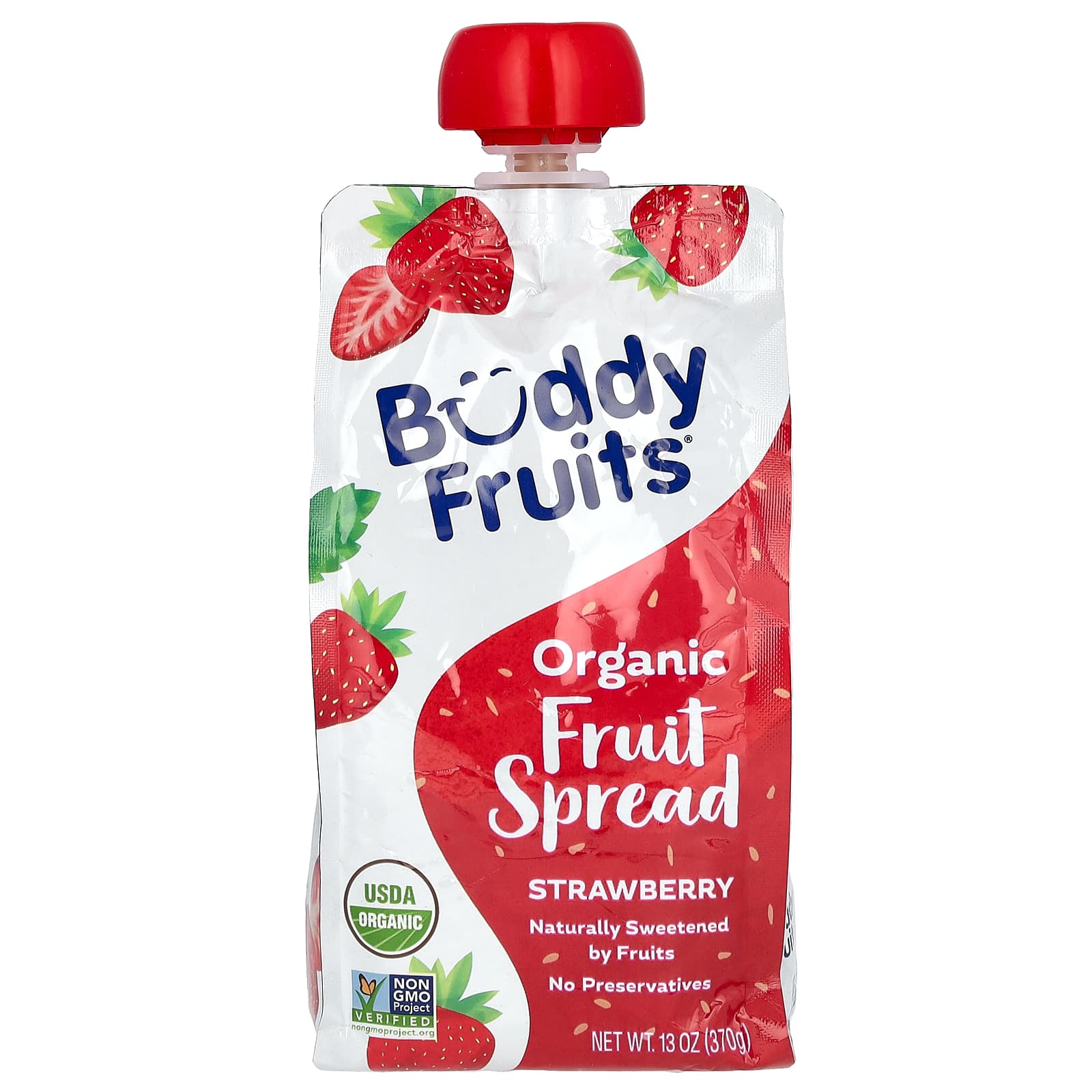 Buddy Fruits органическая фруктовая паста со вкусом клубники 370 г 13 унций 1690₽