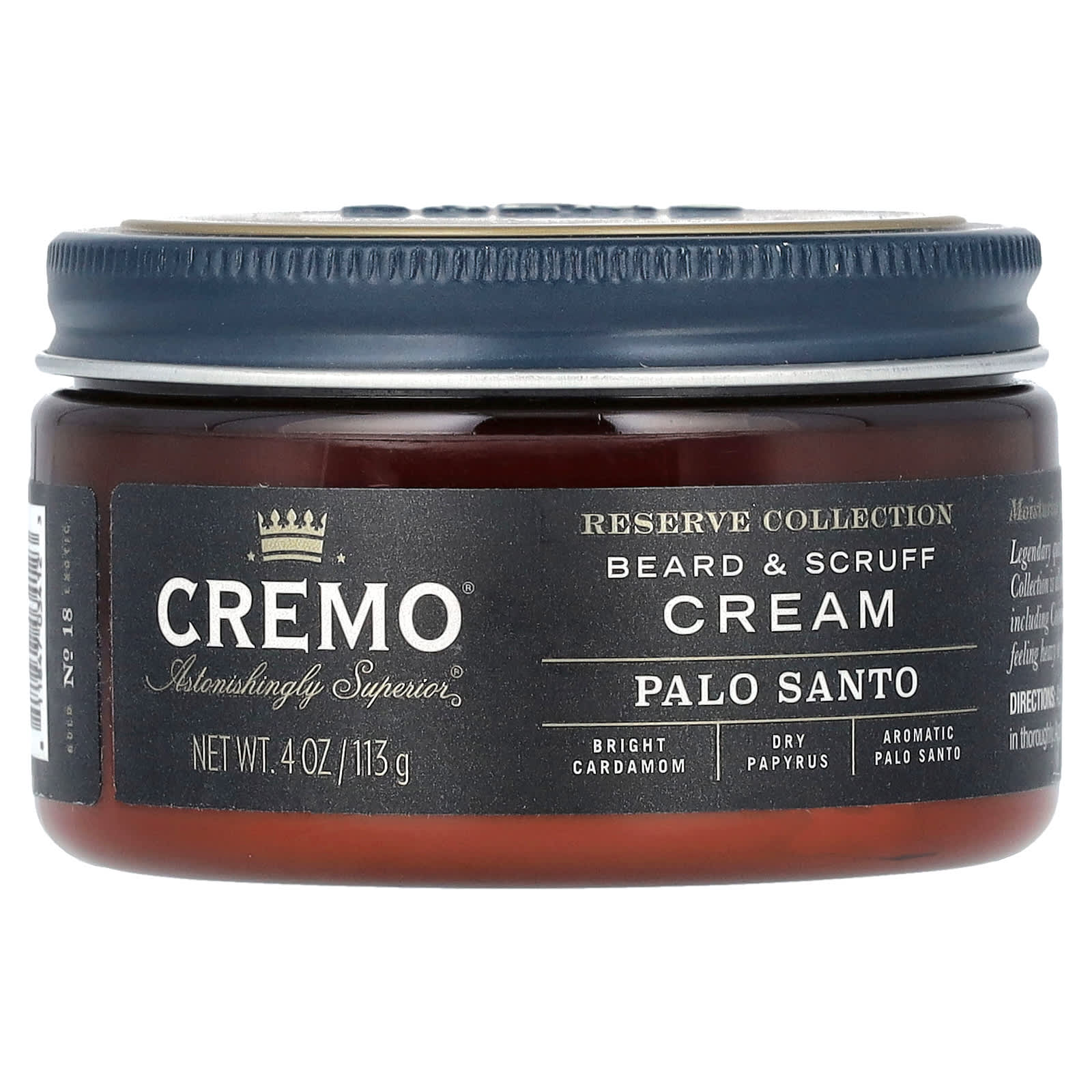 Cremo Reserve Collection крем для бороды и завитков пало санто 113 г 4 унции 2290₽