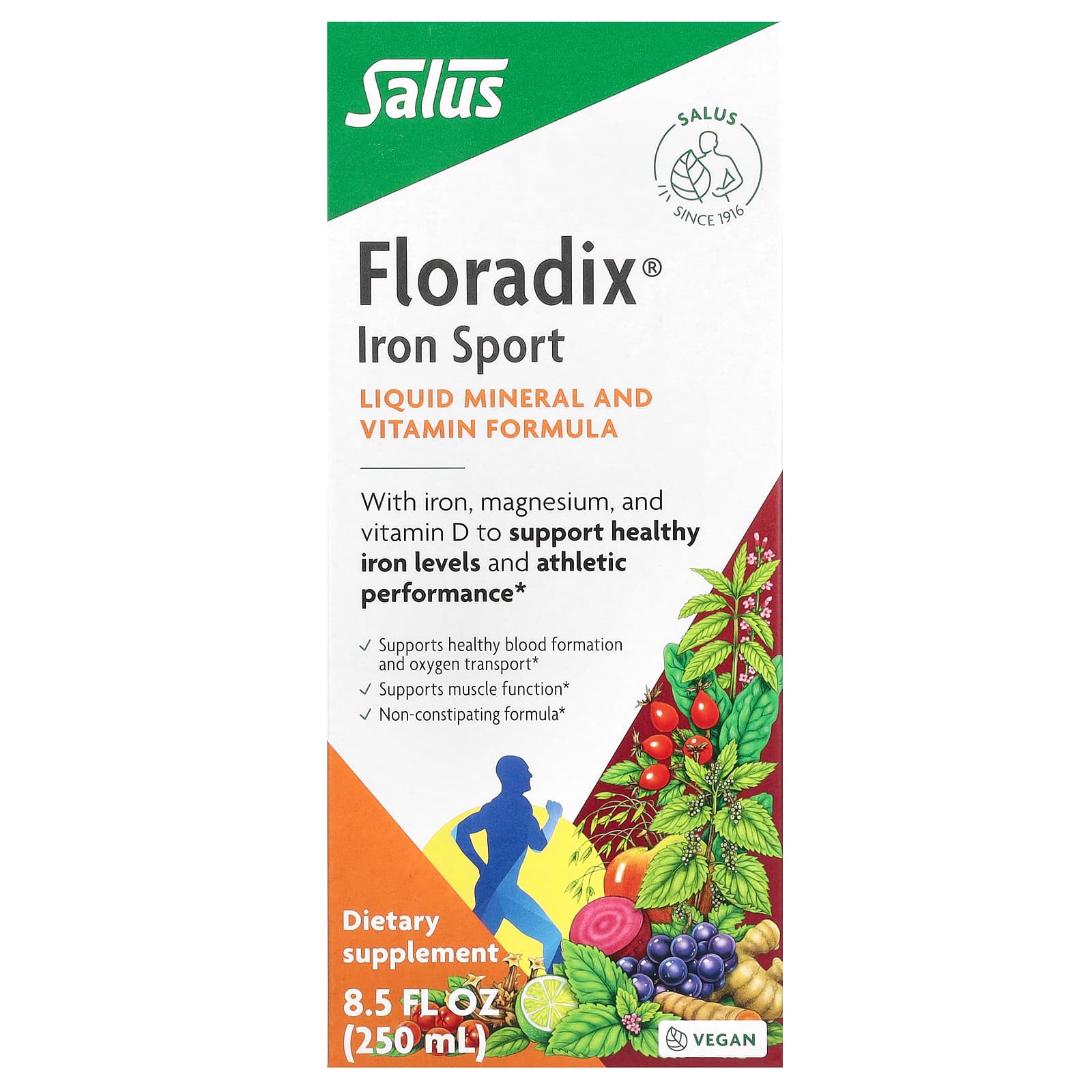 Floradix Iron Sport железо для физической активности 250 мл 85 жидк унции 5490₽